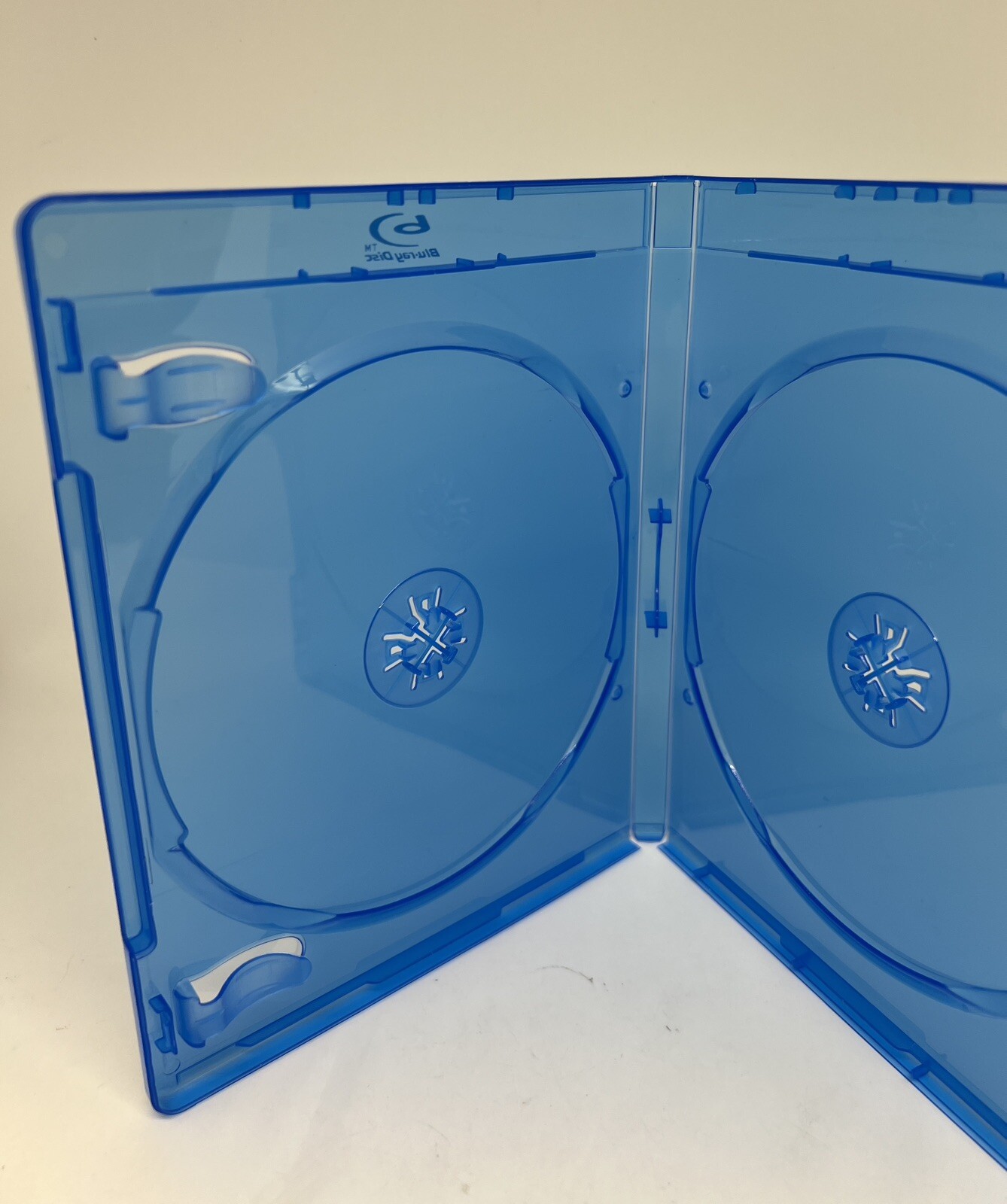 2 PCS 12MM DOUBLE BLU-RAY DISC DVD CASE PRINTED LOGO, BOOKLET CLIP, BL28-12MM