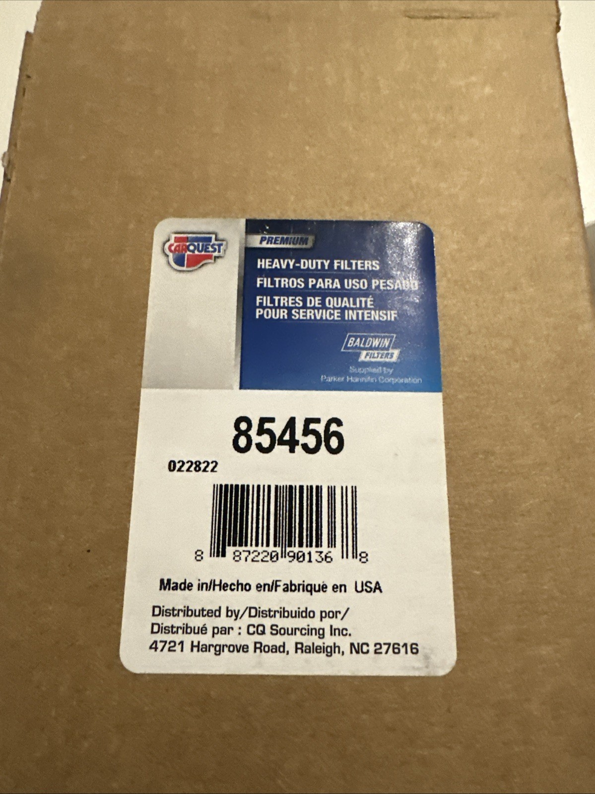 Carquest Premium HD Hydraulic Filter 85456