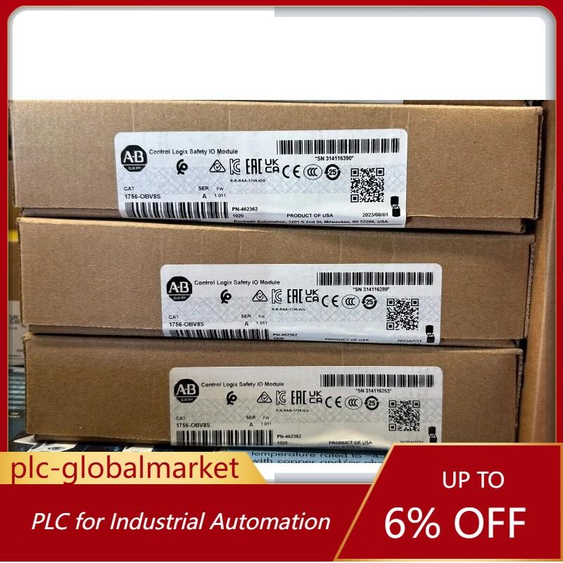 AB 1756-OBV8S ControlLogix Safety I/O Module 1756OBV8S New Sealed US Free Tax