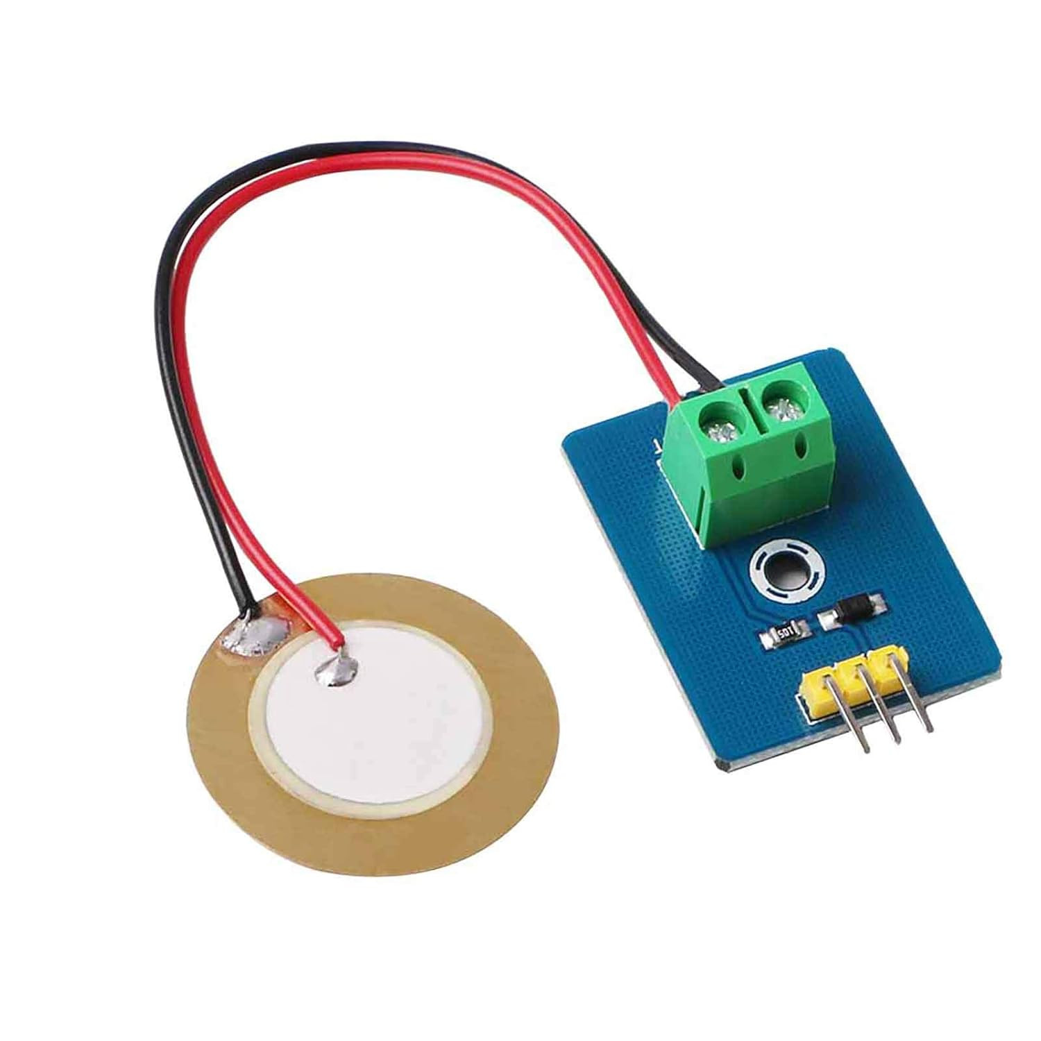 4Pcs Analog Ceramic Piezo Vibration Sensor Module 3.3V/5V for Arduino DIY Kit