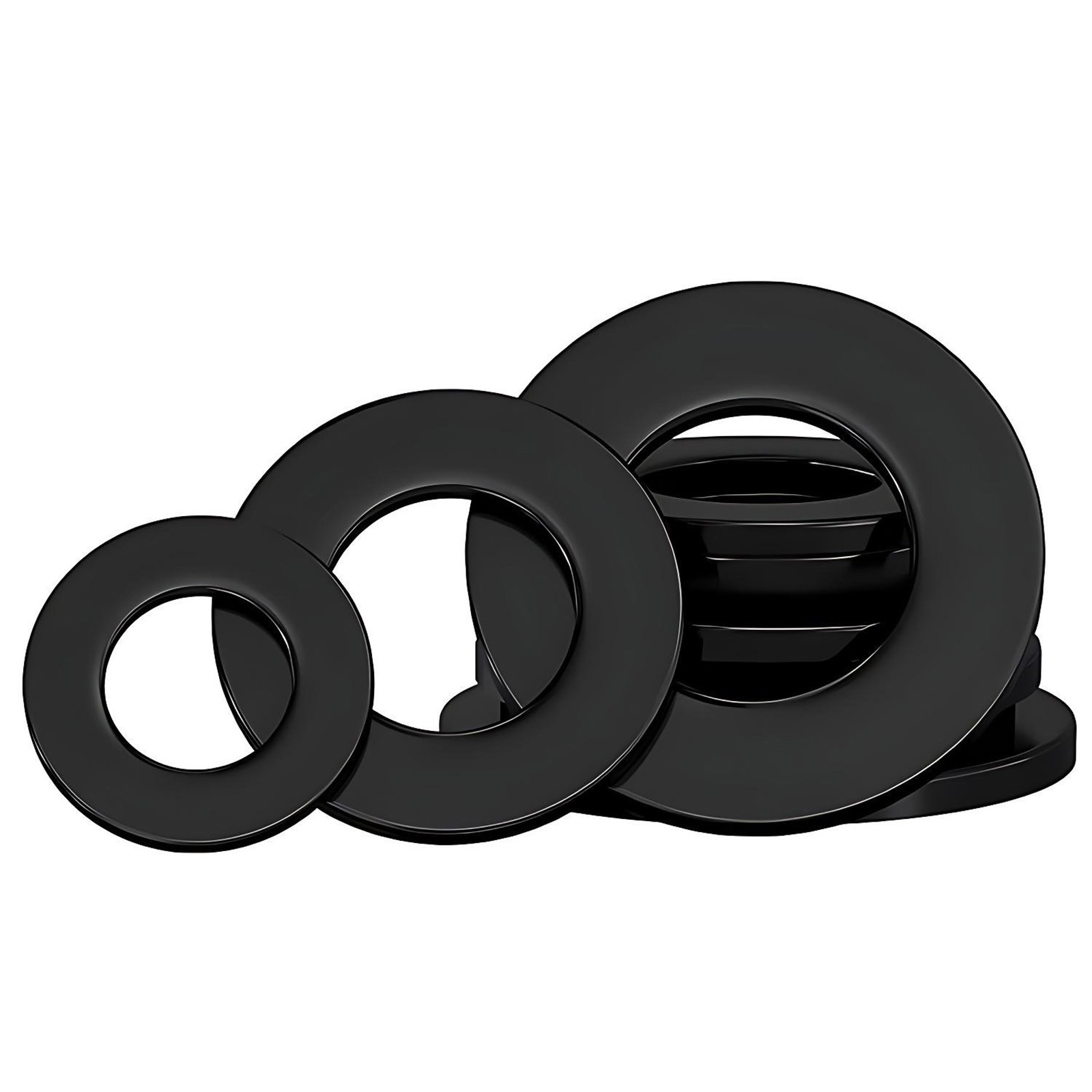 M2,M3,M4,M5,M6,M8,M10,M12-M24 PLASTIC WASHER NYLON METRIC FLAT Washers Black