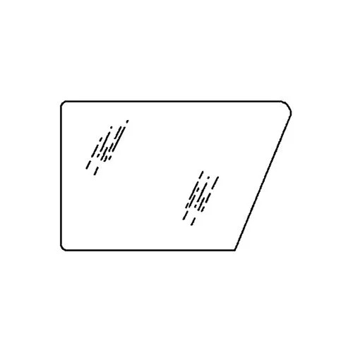 Cab Glass – Lower Right Hand Door Glass fits Case IH 5120 5130 5140 248726A1