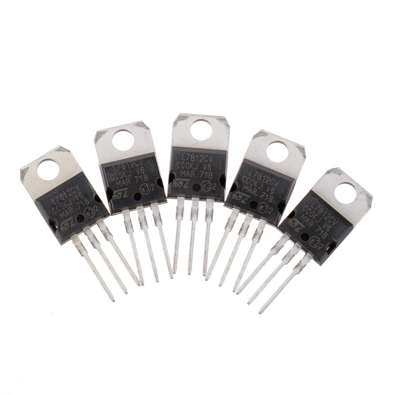 IC 7812 Voltage Regulator 12V 1.5A Integrated Circuit L7812 TO-220 20 Pcs Pack