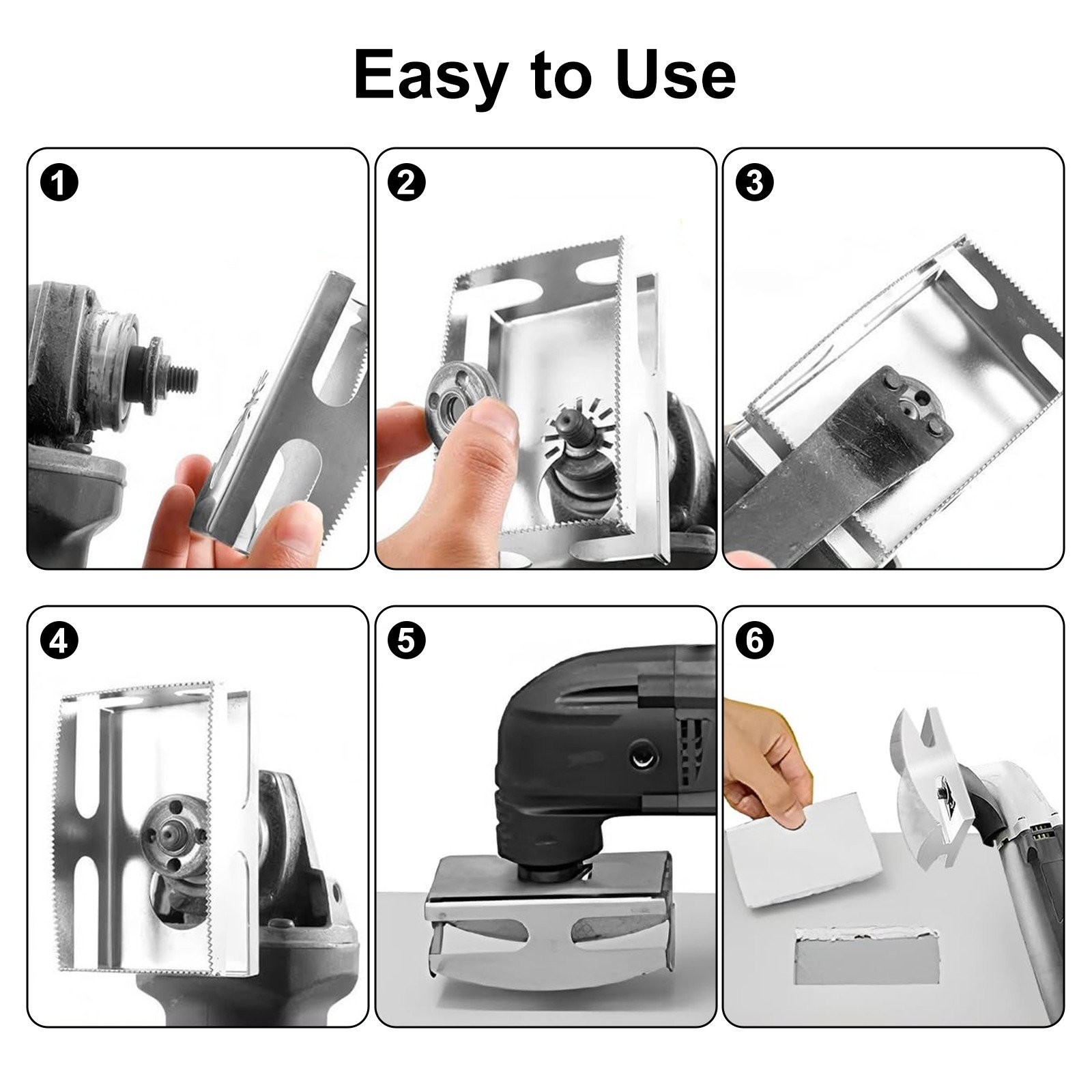 2Pcs Drywall Outlet Slot Cutter Oscillating Tool to Cut in Single Gang Wall Box
