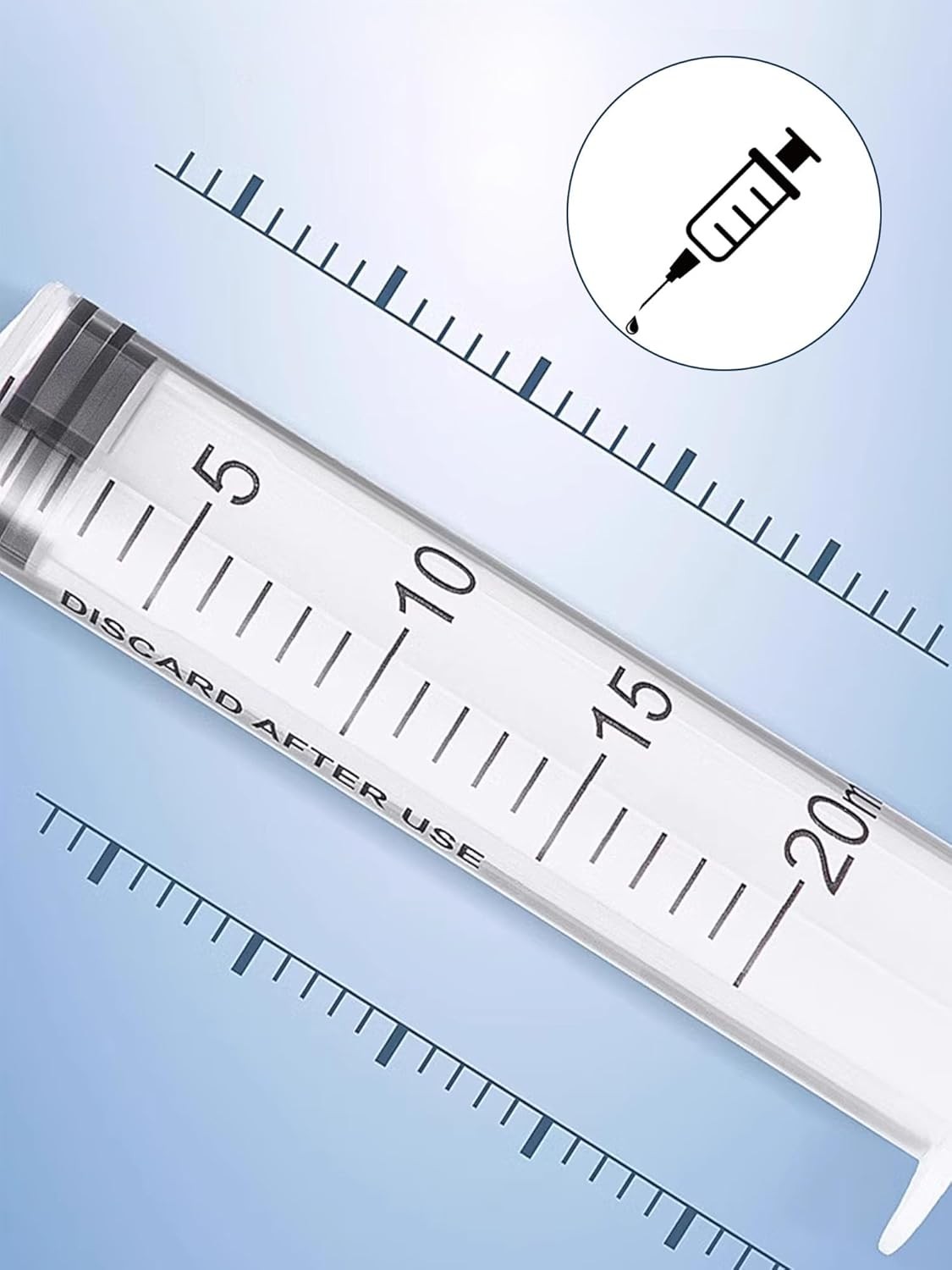20ml Plastic Syringe 5 Pack, Measuring Tools, Oral, Scientific