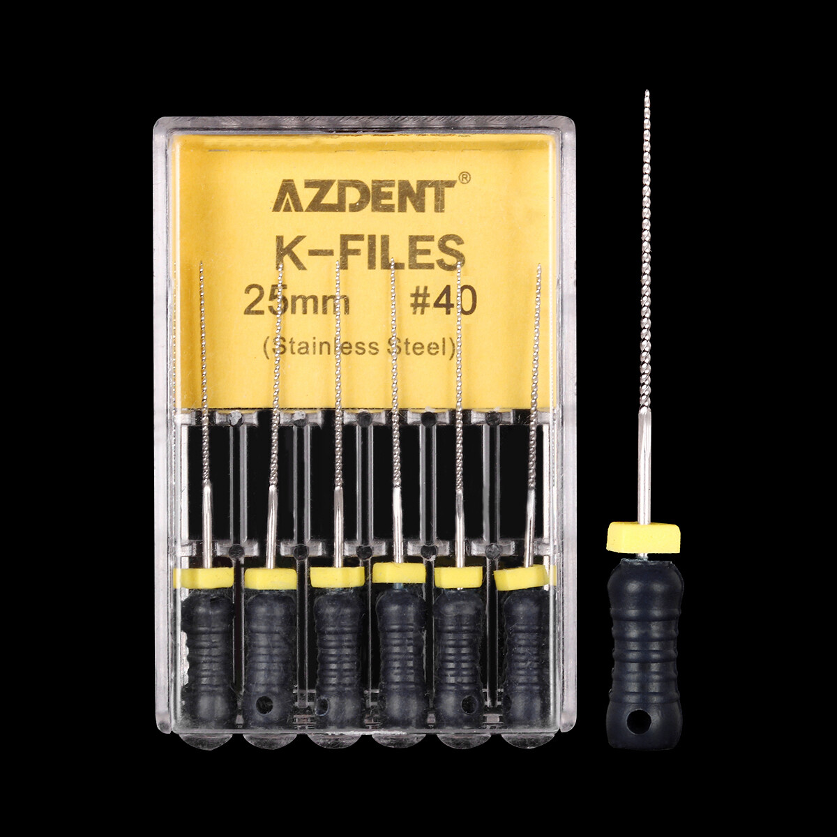 21mm /25mm Dental Endodontic Root Canal Hand Use K-Files Stainless Steel AZDENT