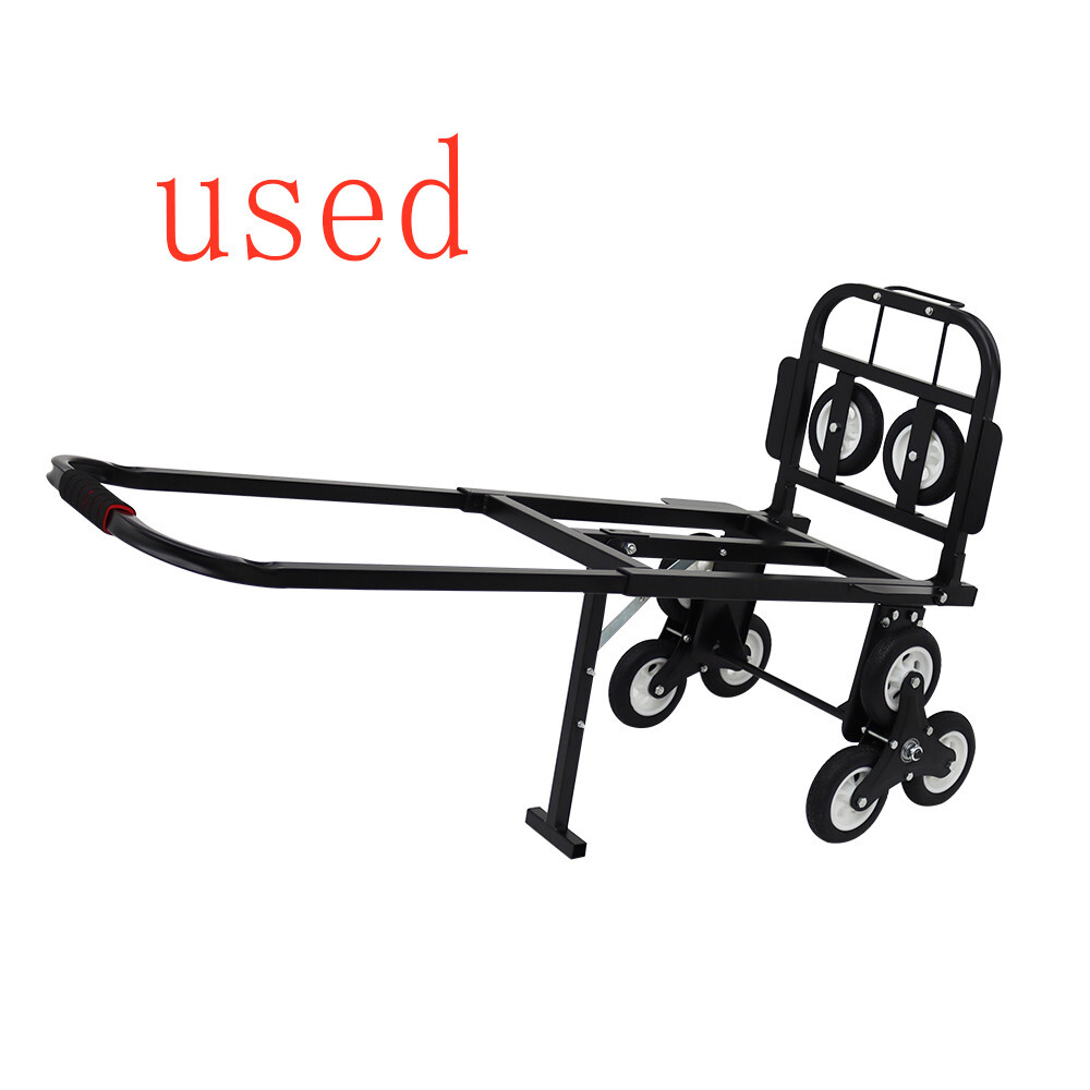 USED Black Carbon Steel Climbing Stairs Truck 16.43inchW 0.05in Pipe Thickness