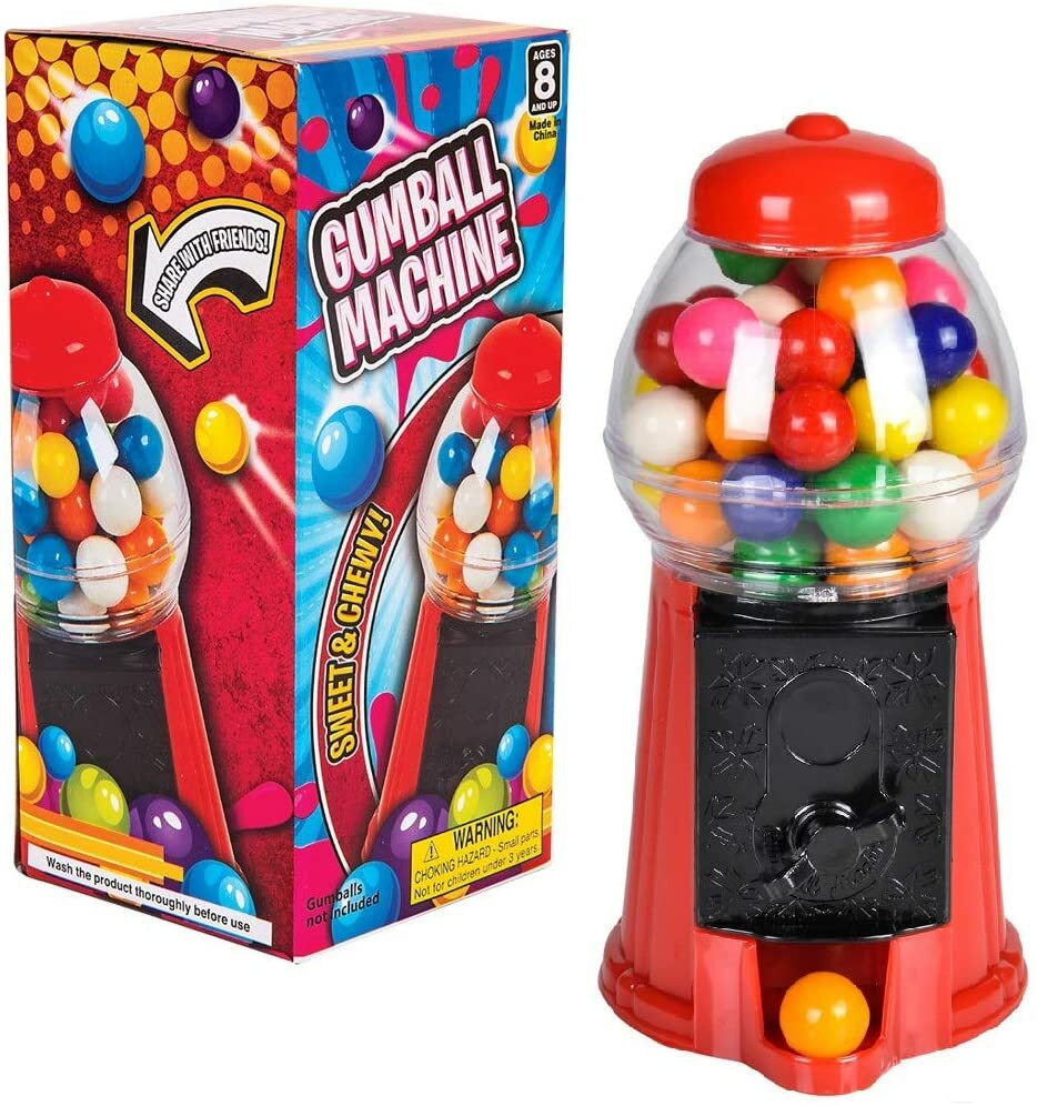 Zugar Land 6.5″ Bubble Gum Gumball Machine (1 Pack)