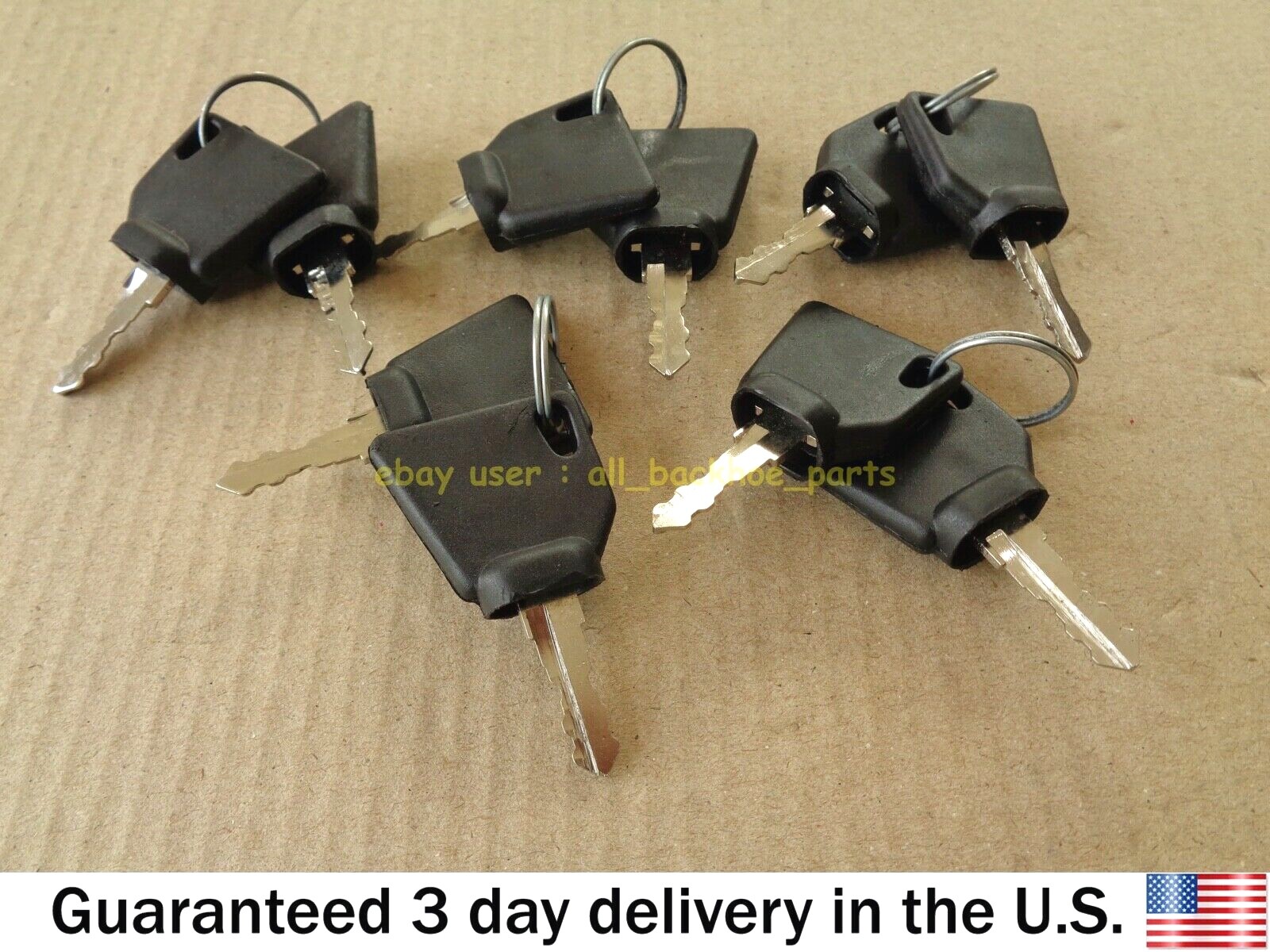 JCB BACKHOE TELEHANDLER FORKLIFT – IGNITION KEYS, 10 PCS. (PART NO. 701/45501)