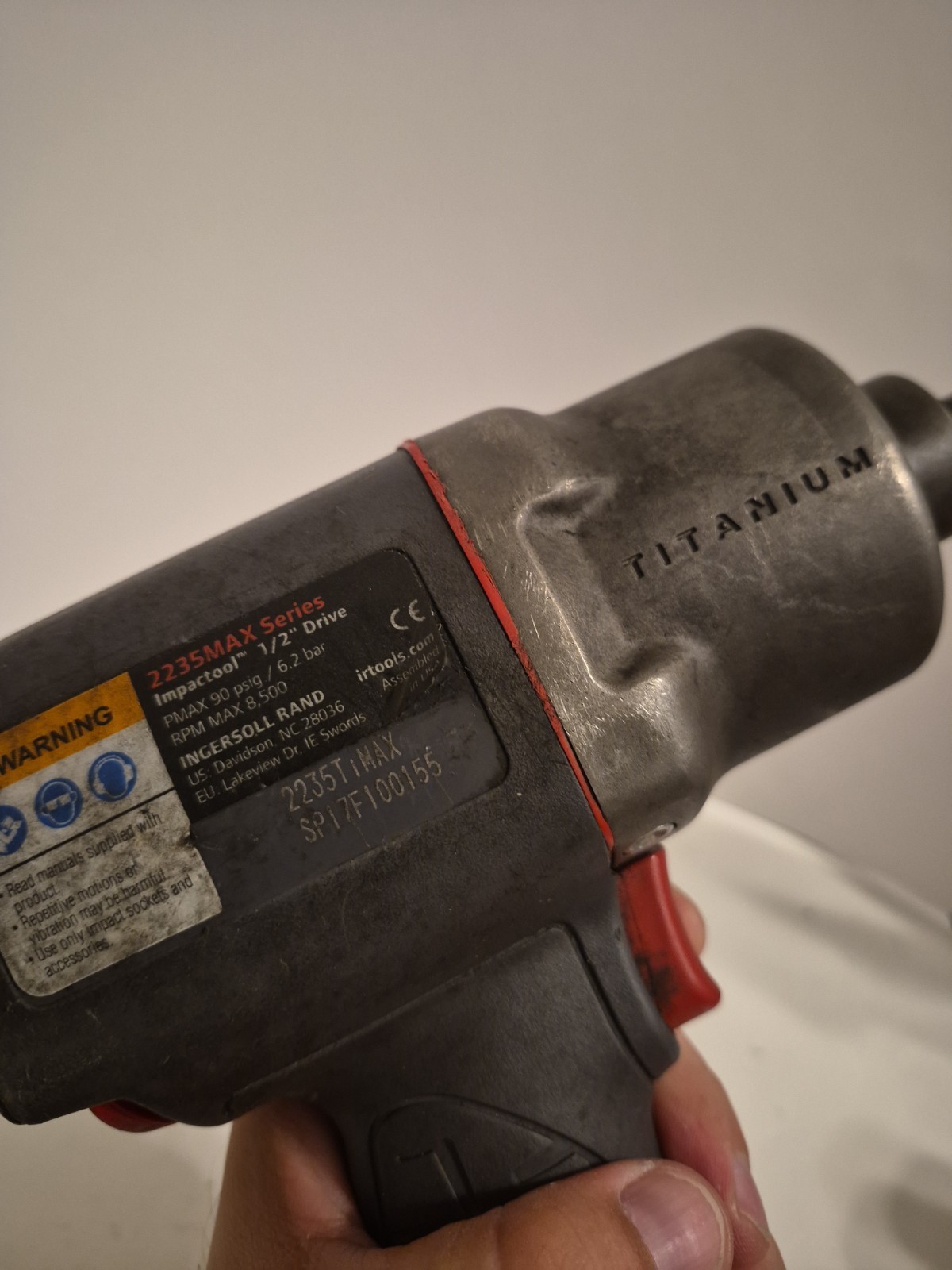 Ingersoll Rand 2235 Titanium Pneumatic Impact Wrench MPN 2235 Heavy Duty Tool