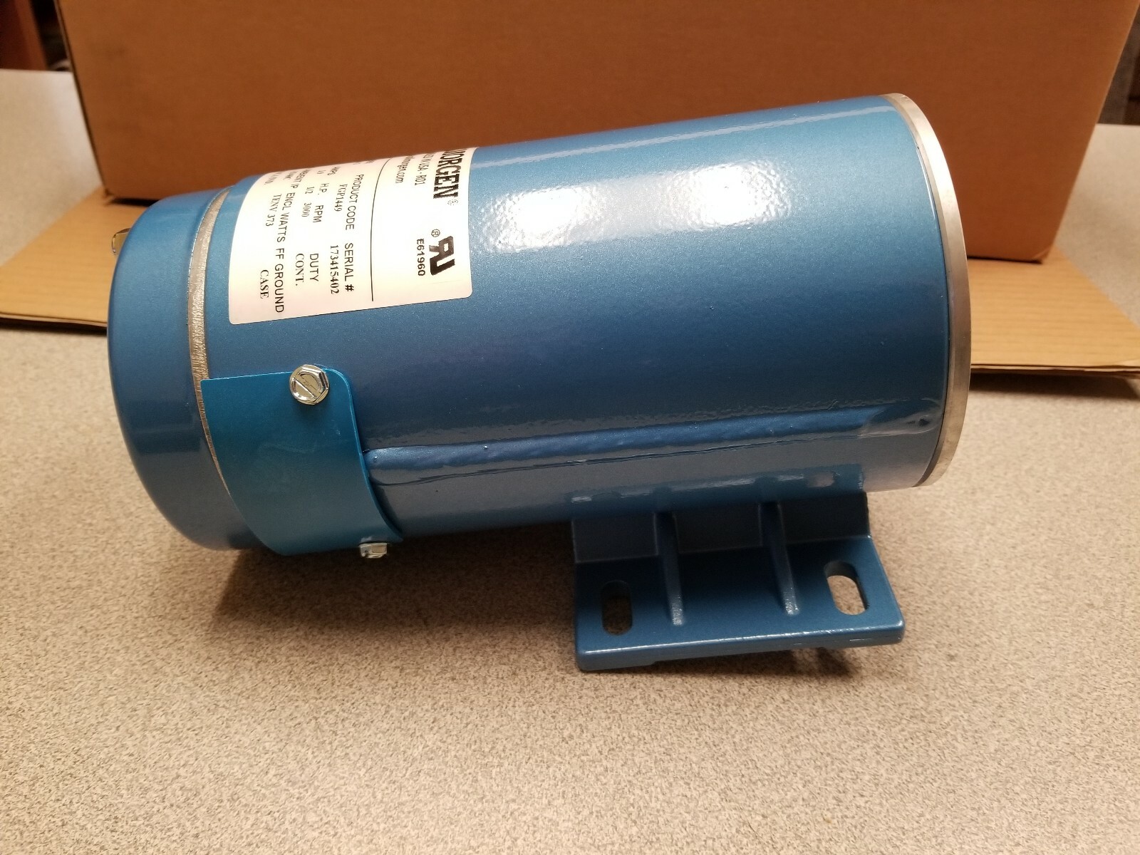 Kollmorgen Servo Motor PWM3624-5764-2 1/2 hp 130 DC volts 3000 rpm