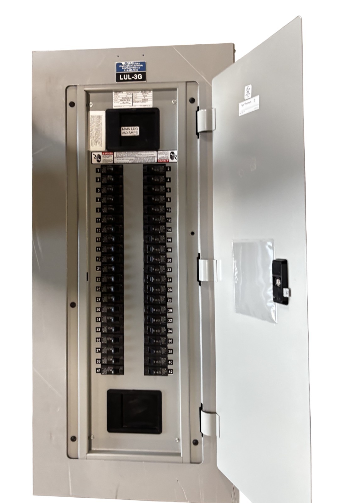 Siemens P1C42ML250CTST Main Lug Panelboard 250A 208Y/120V 3PH 4W 42SP W/Breakers