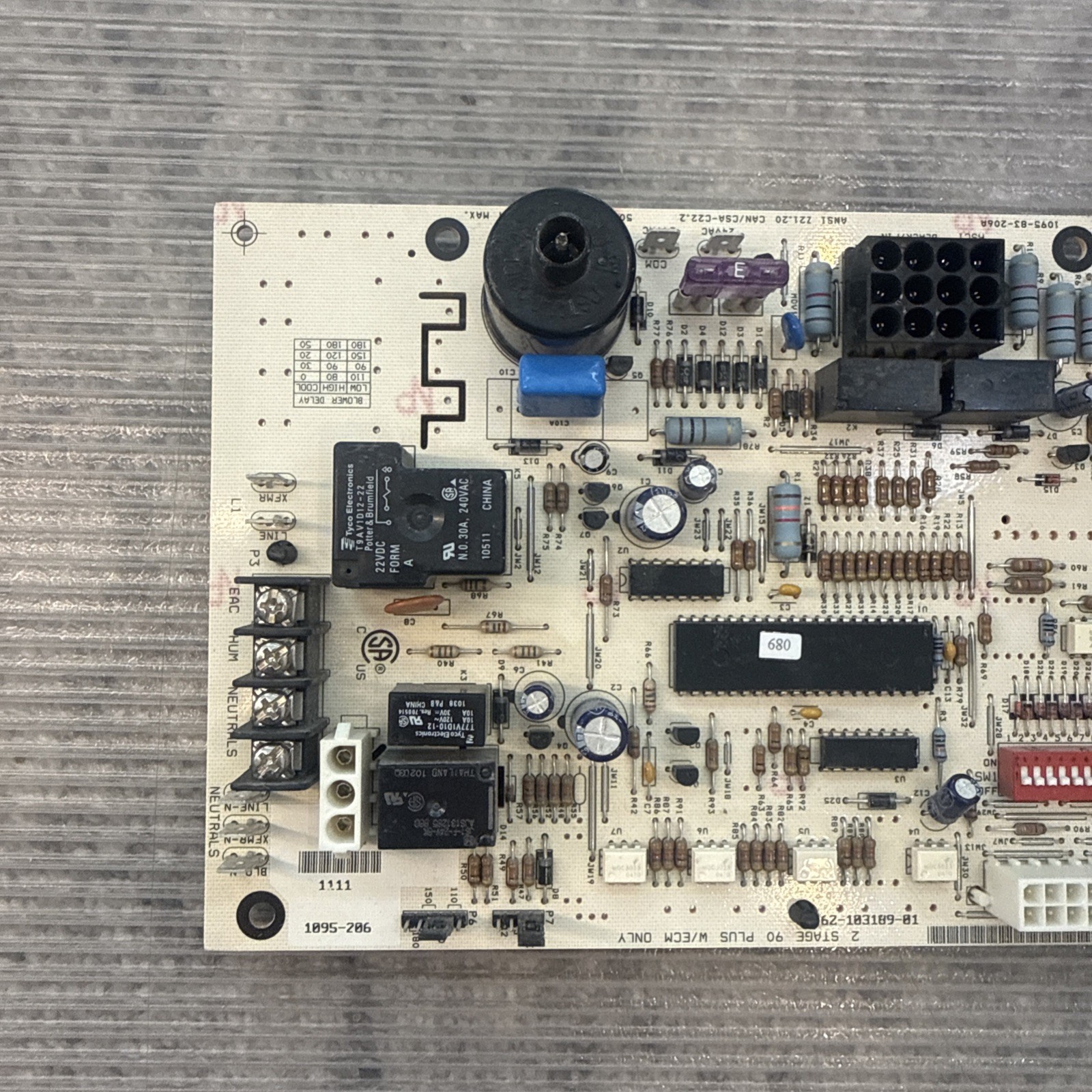 Rheem Ruud Weather King 62-103189-01 Furnace Control Circuit Board 1095-206