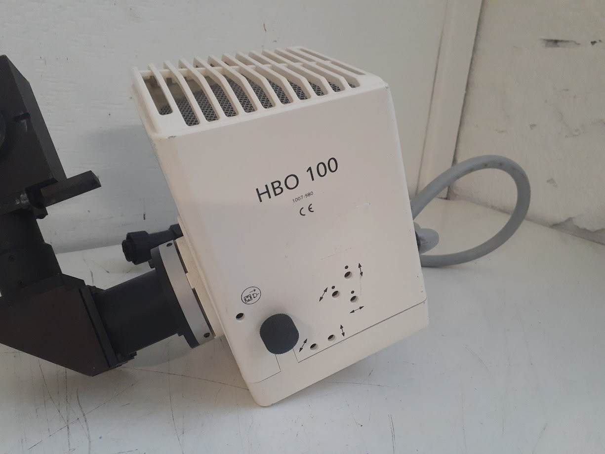 Zeiss HBO 100 Lamphouse 1007-980 Lamp Housing w/ arm