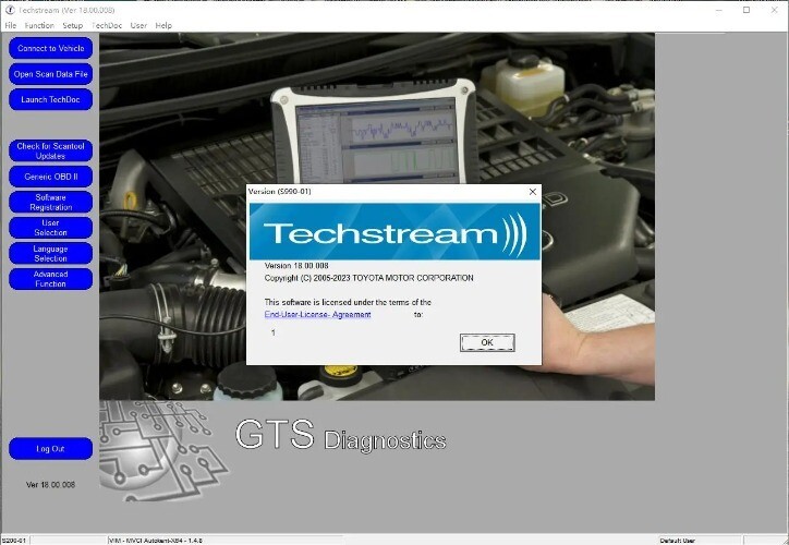 Mini Vci For Toyota TIS Techstream V18.00.008 FTDI FT232RL OBD2 Diagnostic Cable