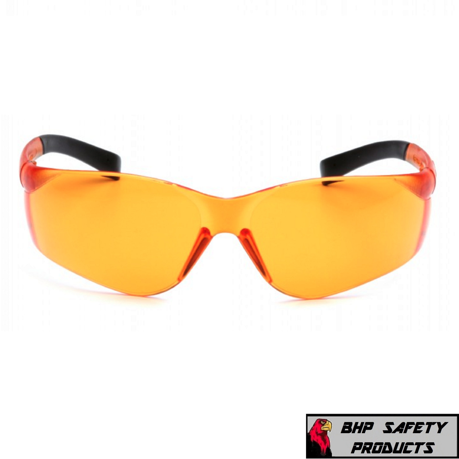 PYRAMEX ZTEK SAFETY GLASSES ORANGE LENS WORK EYEWEAR S2540S Z87+ (1 PAIR)