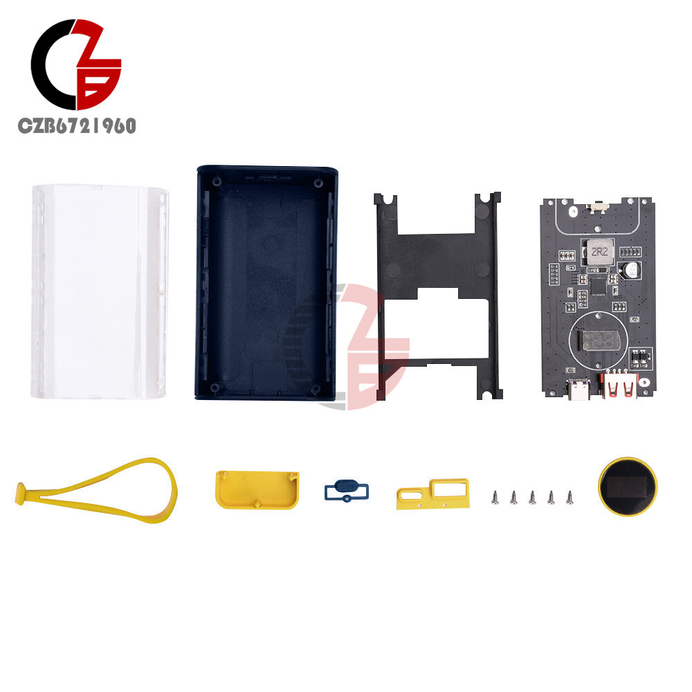 DIY Power Bank Box PD 22.5 W Fast Charging Case Portable 18650 USB Power Bank