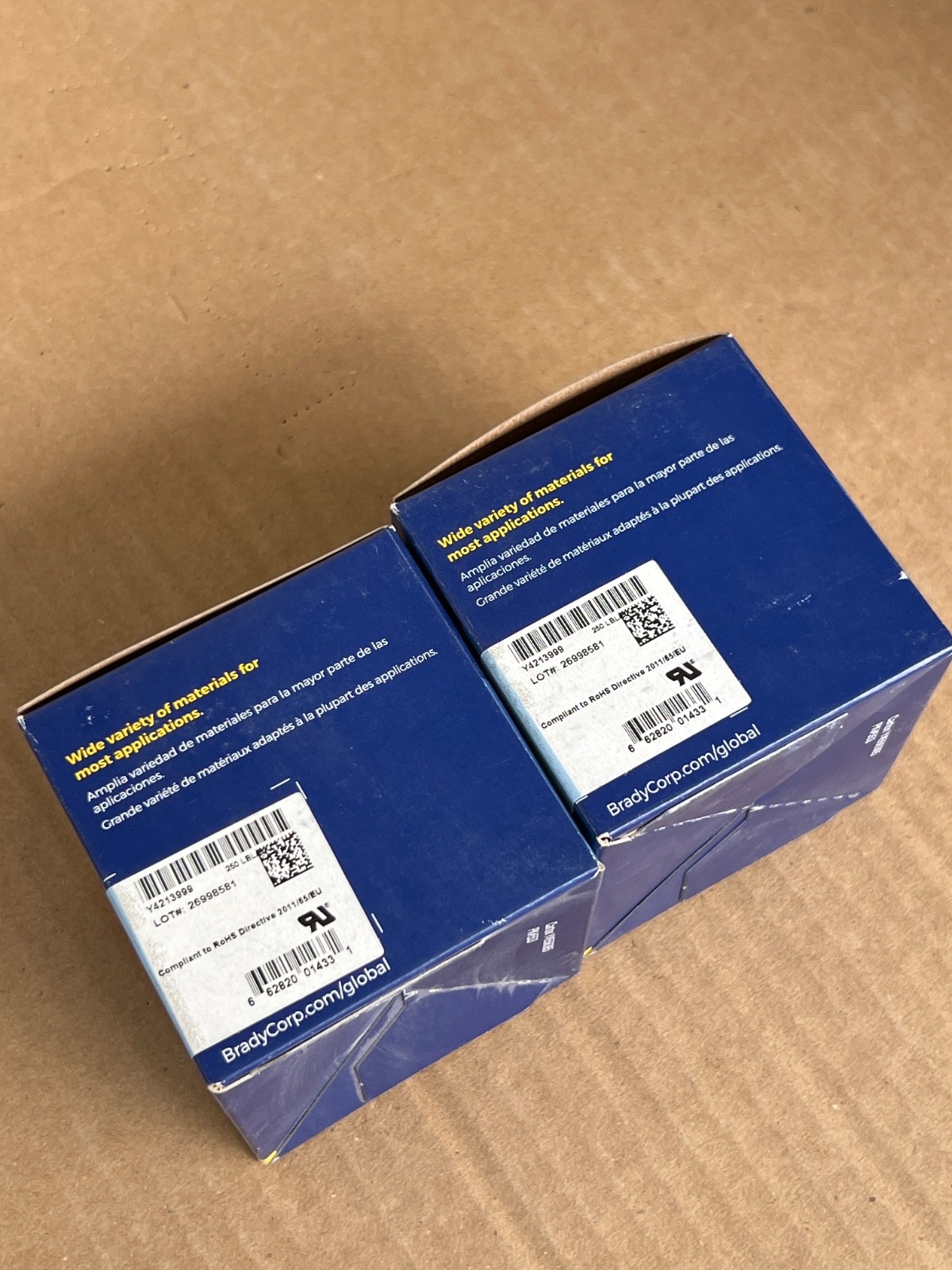 (Lot 2 Pcs) Brady PTLFP-01-425 Roll 217020