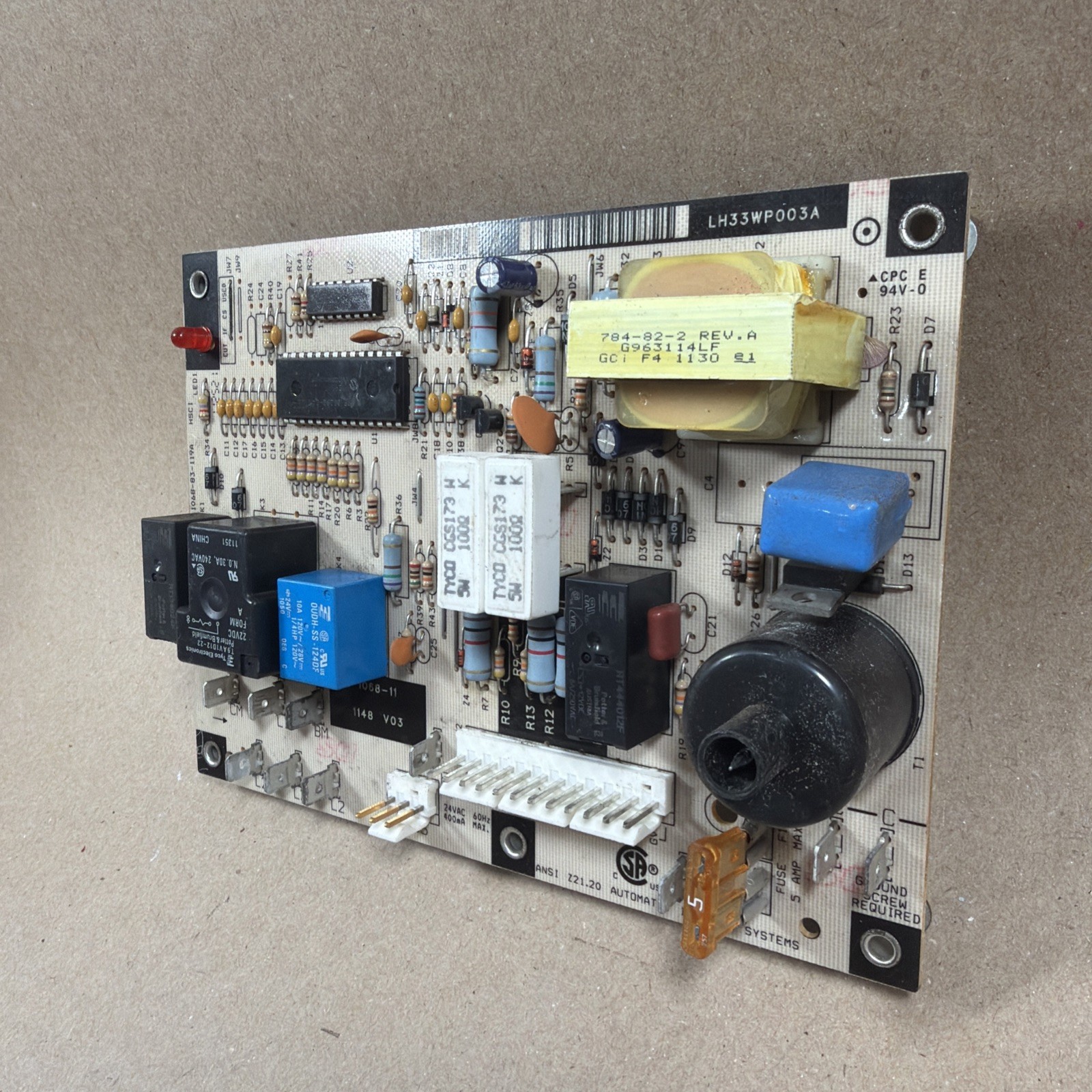 TESTED🔥 Carrier Bryant LH33WP003A Furnace Control Board 1068-83-119A