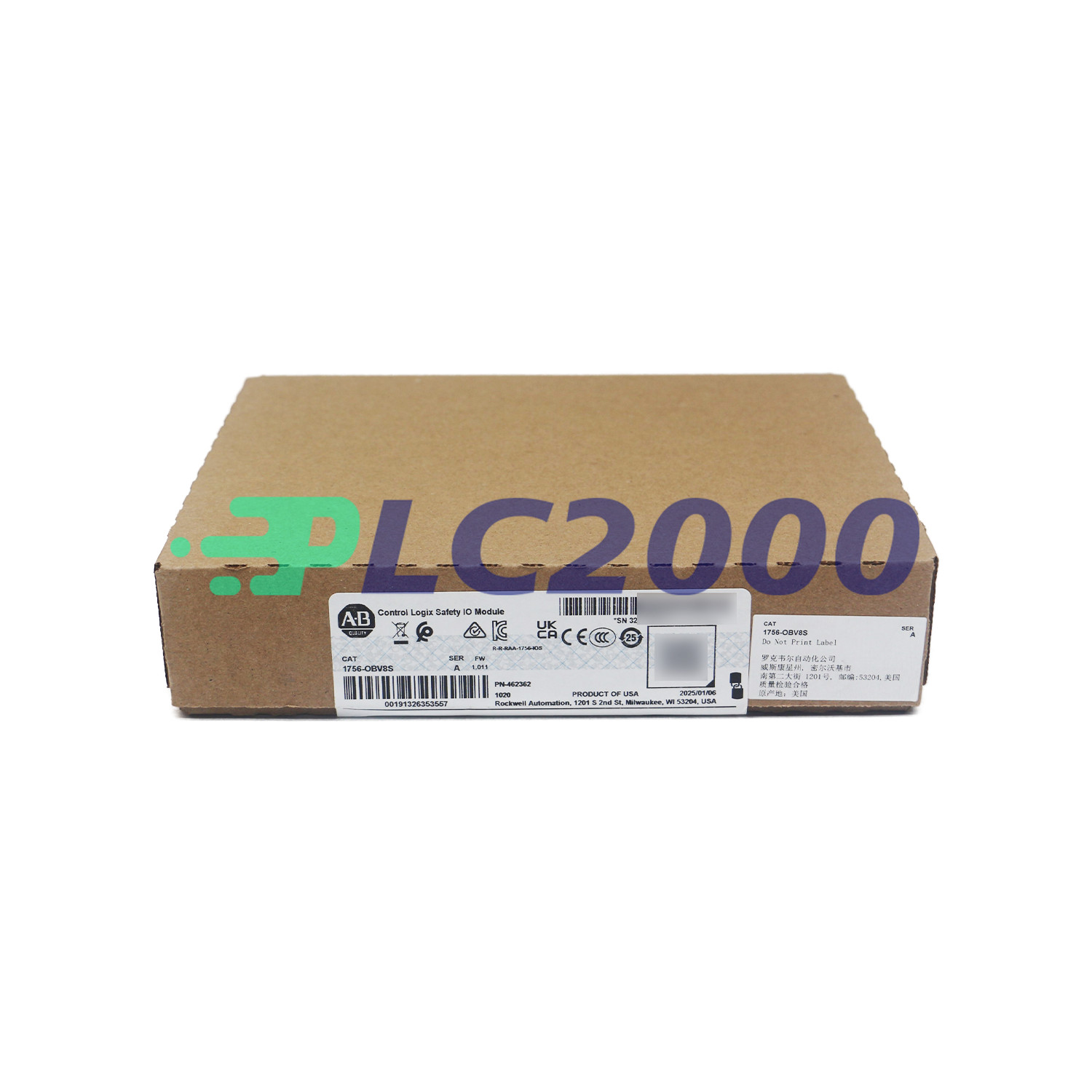 Sealed NEW Allen Bradley 1756-OBV8S/A ControlLogix 8 ch. Safety Output Module