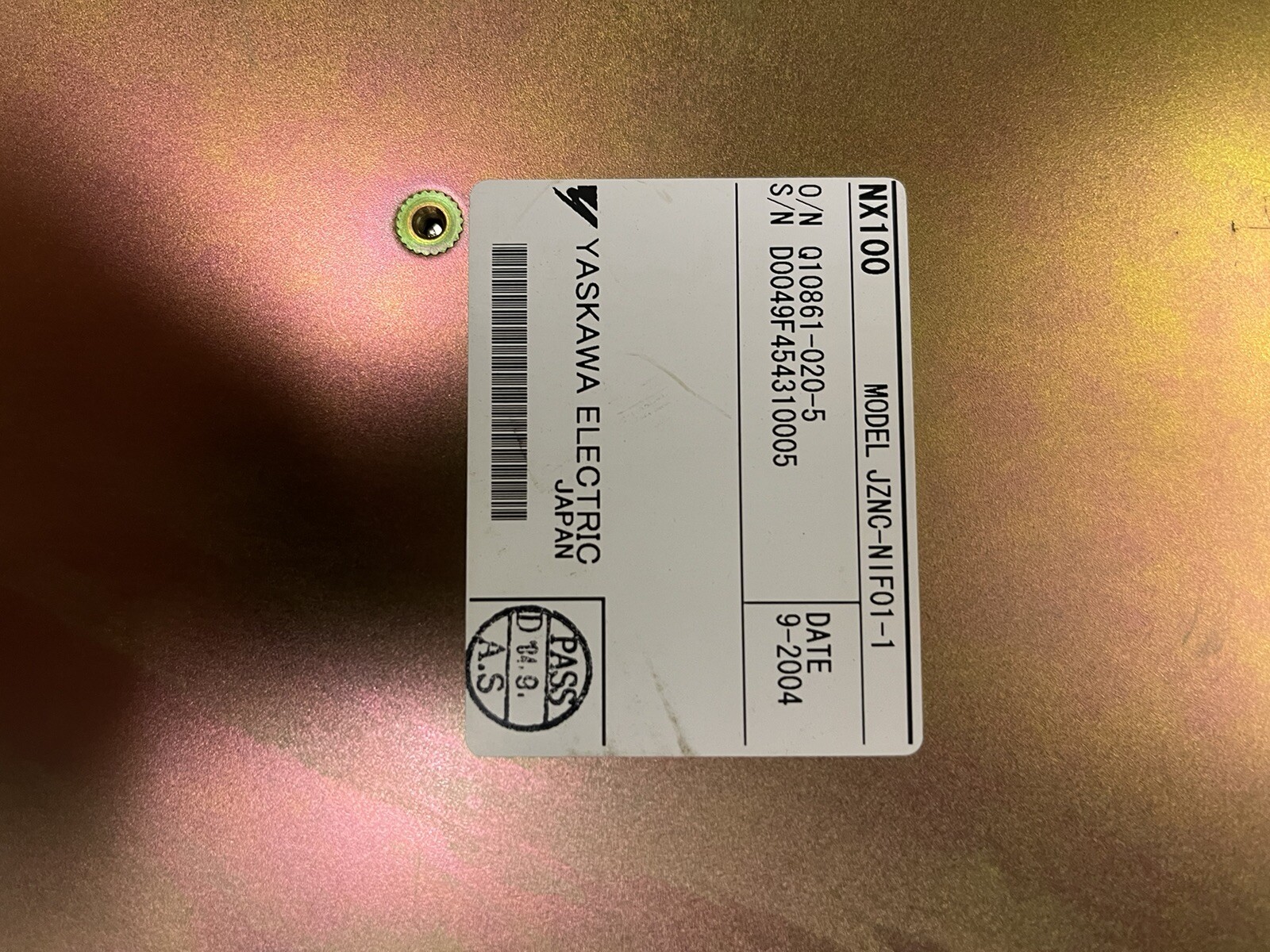 YASKAWA,JZNC-NIF01-1,I/O INTERFACE CONTROL BOARD