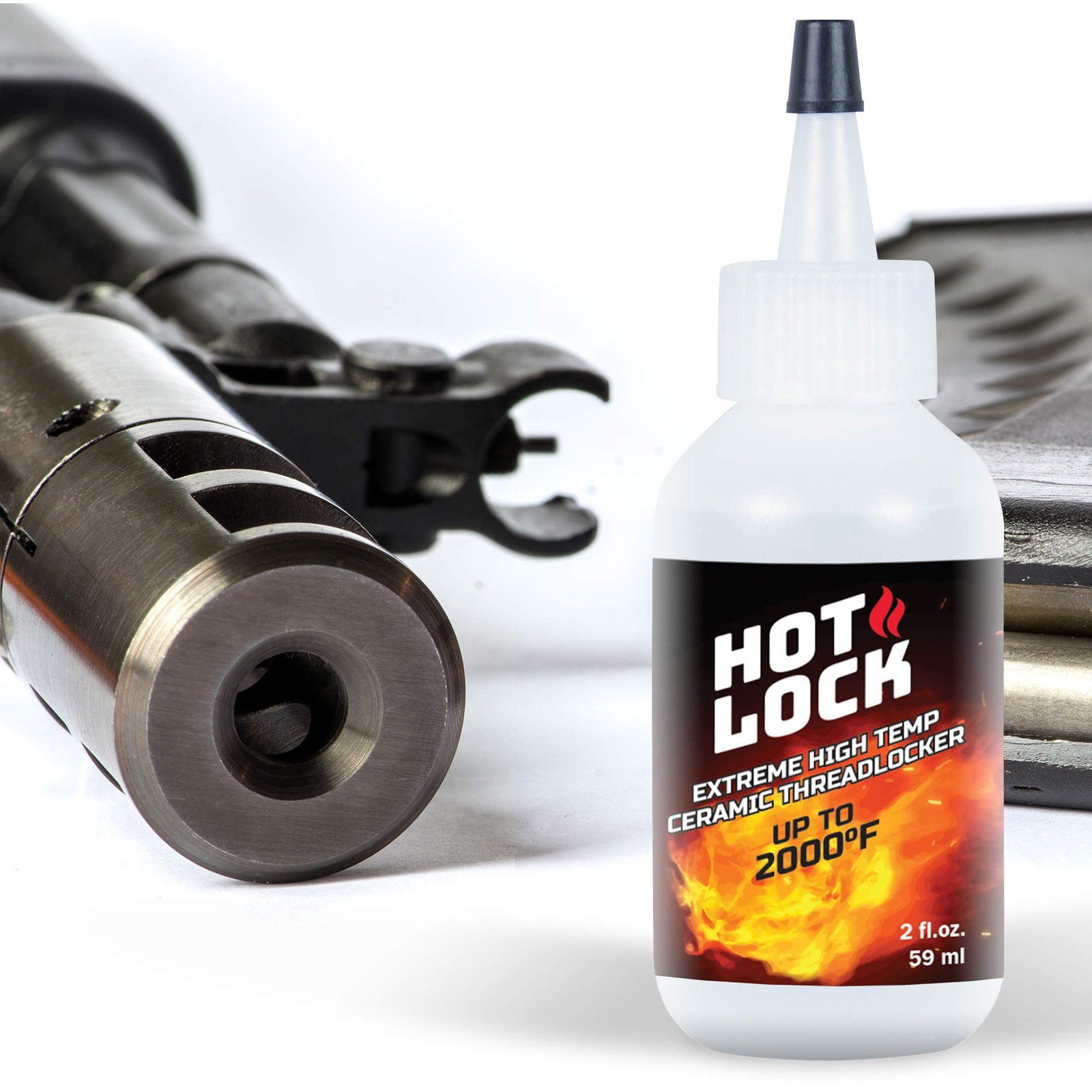 VibraTITE 19960 HotLock Extreme High Temperature Threadlocker, Translucent