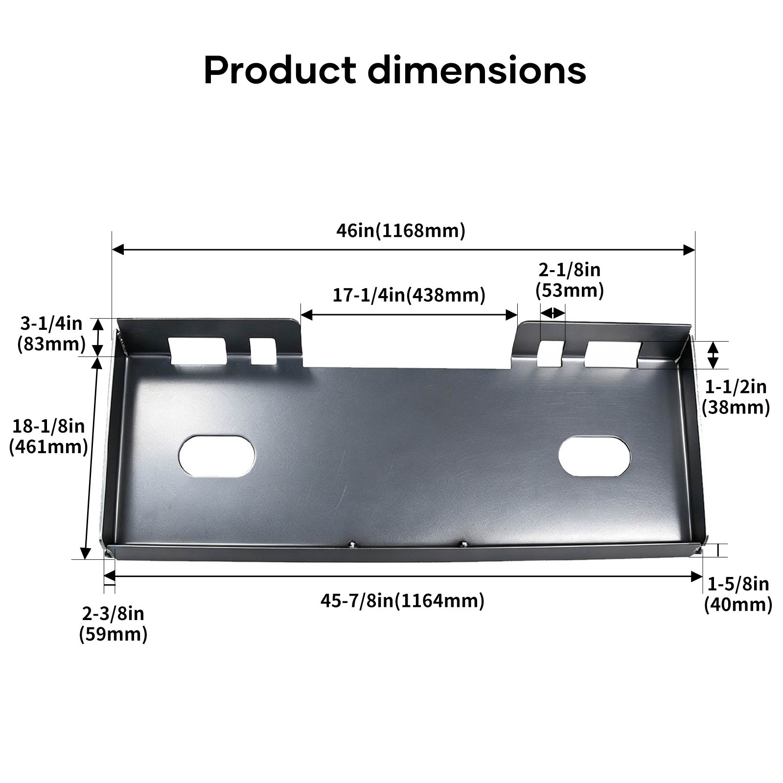 NEW 1/2″ Quick Tach Attachment Skid Steer Mount Plate Adapter Loader
