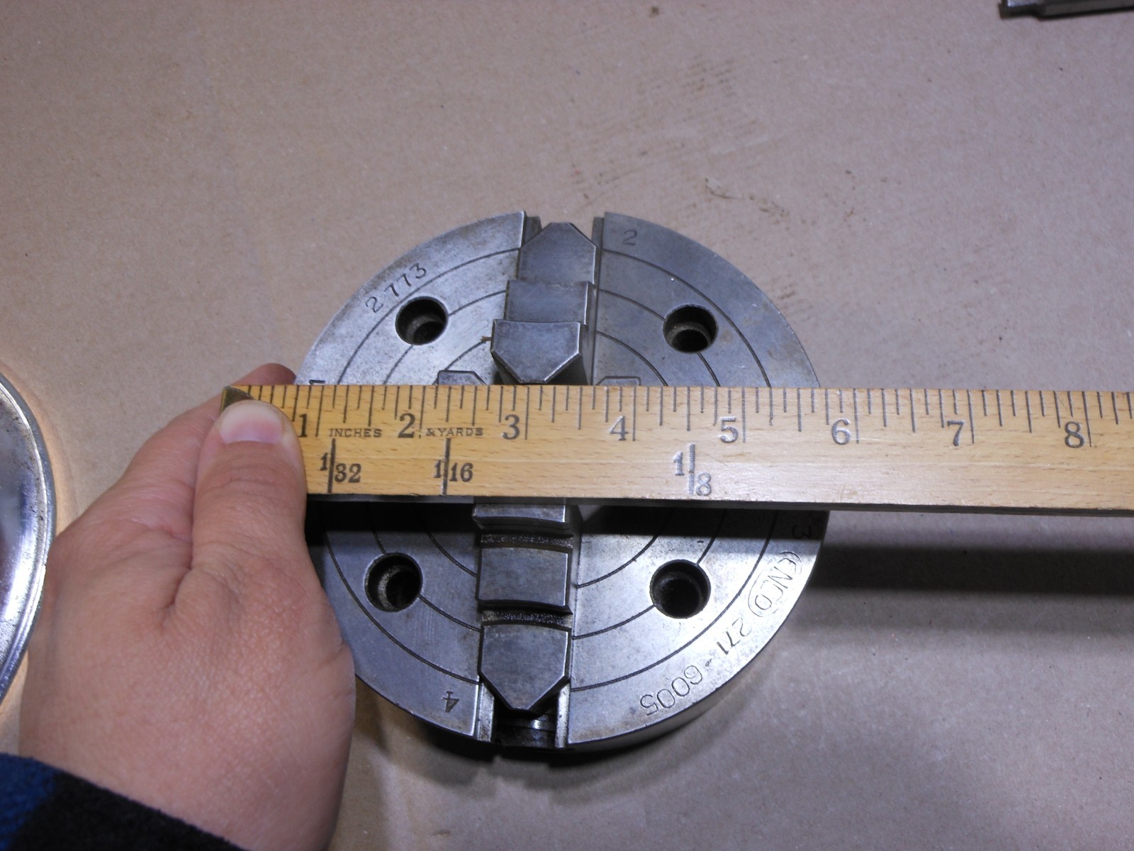 6″ Enco Lathe Chuck 4 Jaw Plain Back 271-6005 2773
