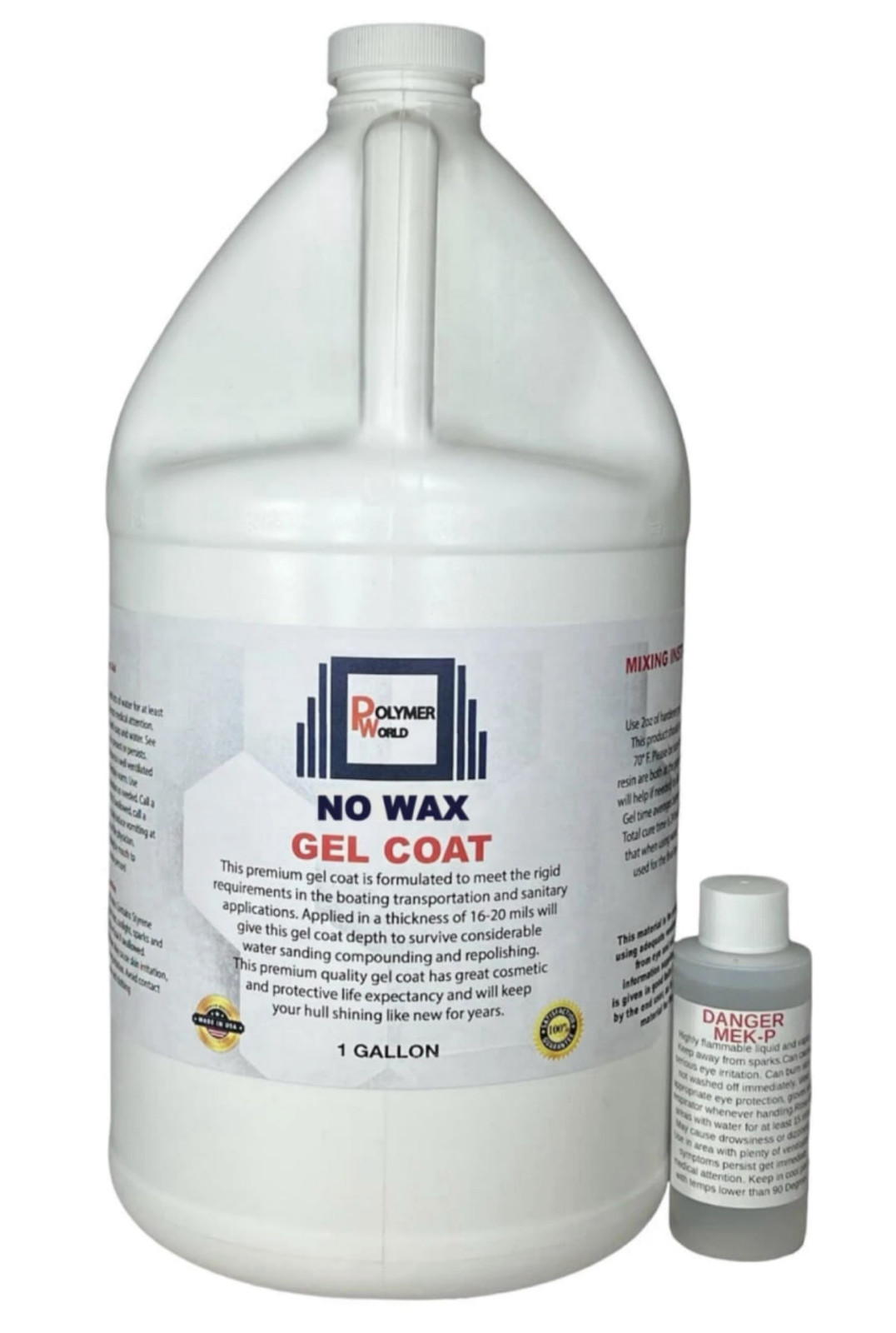 Polyester Resin 1 Gallon For Boats RVs Canoes Fiberglass Autos Surfboards – New