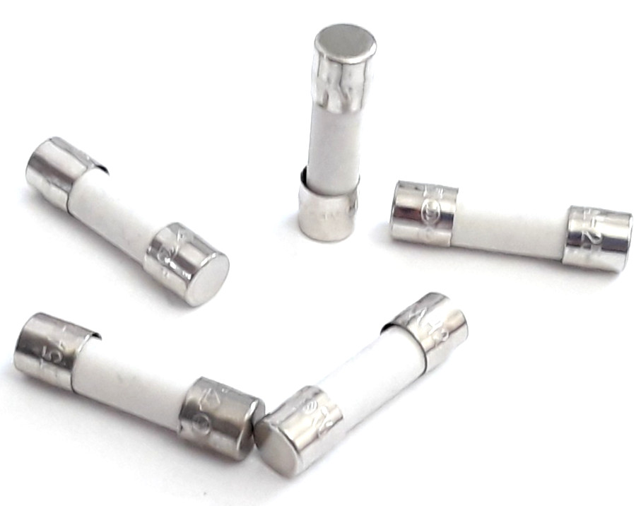Pack of 5 T5AH 250V P 5A Time Delay Littelfuse Ceramic Fuses T5AH250V Slow Blow