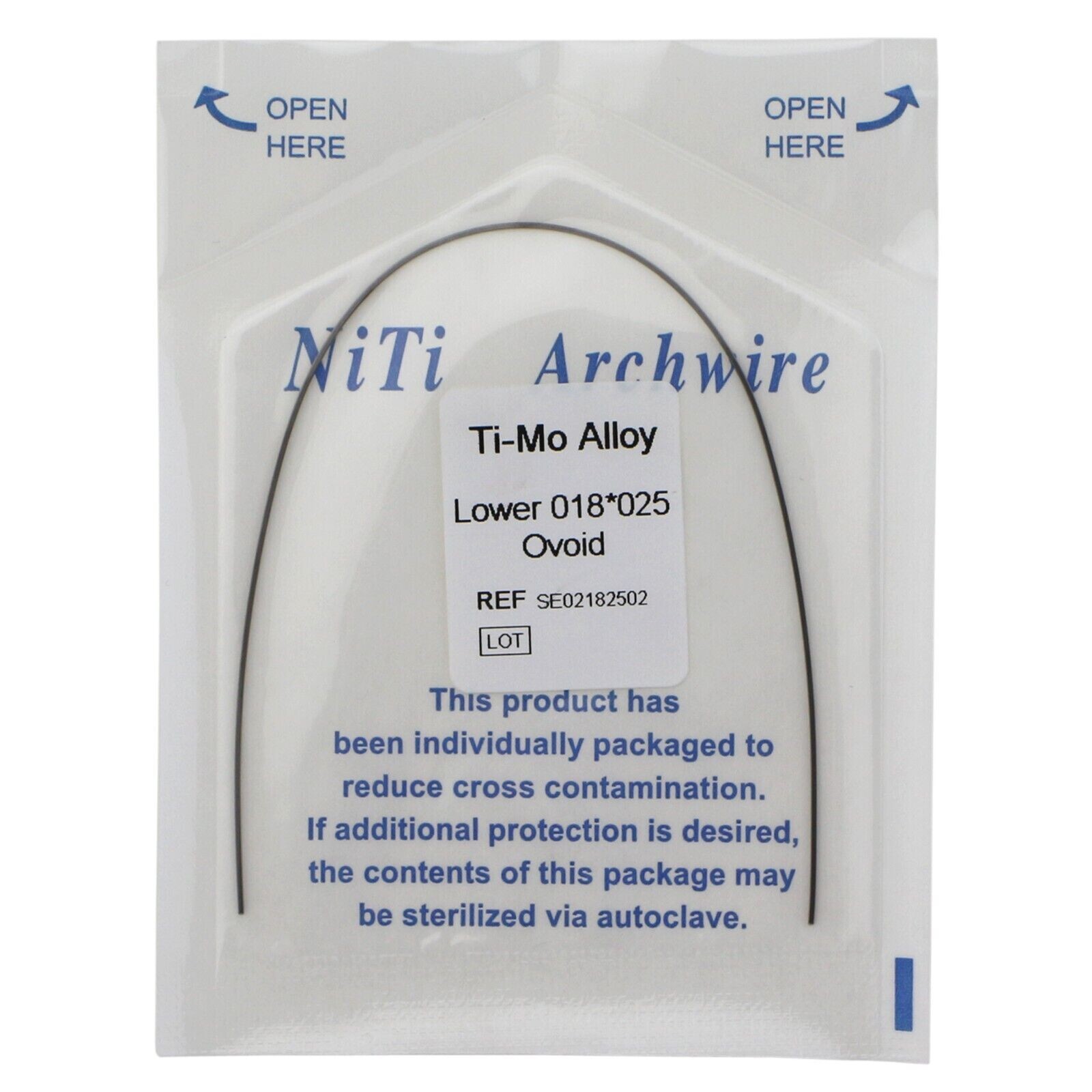 1-100Pcs Dental Orthodontic TMA Arch Wire Ti-Mo-Alloy Rectangular Ovoid/Natural