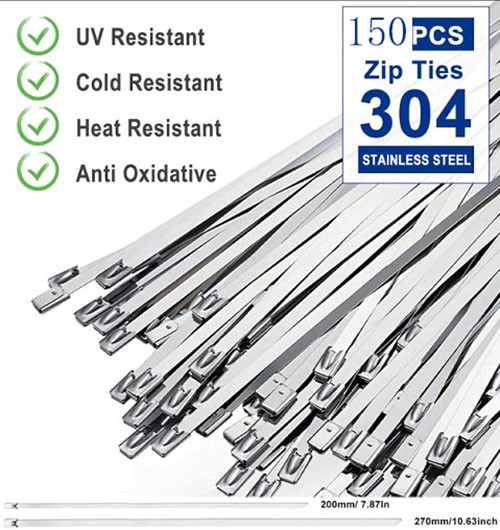 NEW Stainless Steel Cable Tie Gun Set – Heavy Duty Metal Zip Tie Tool Kit CABLE