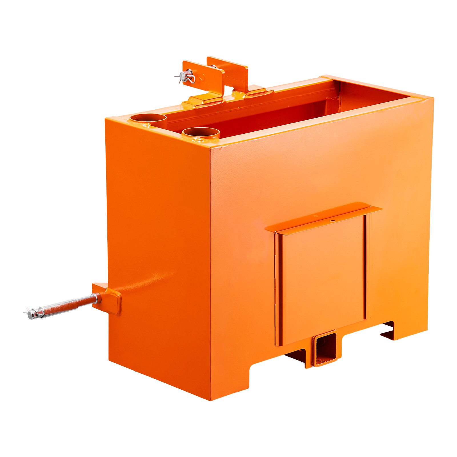 Ballast Box 3 Point Category 1 Tractor Quick Tach Hitch Counterweight Orange