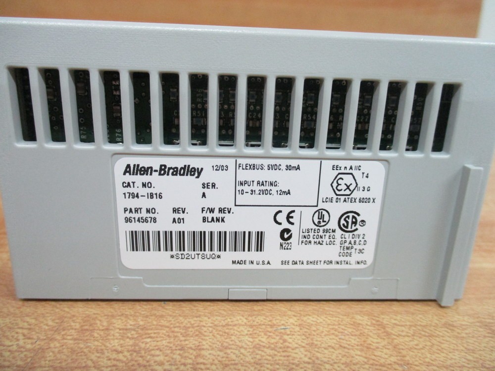 Allen Bradley 1794-OB16P I/O Output Module 1794-0B16P Part No. 96145678 Rev. A01