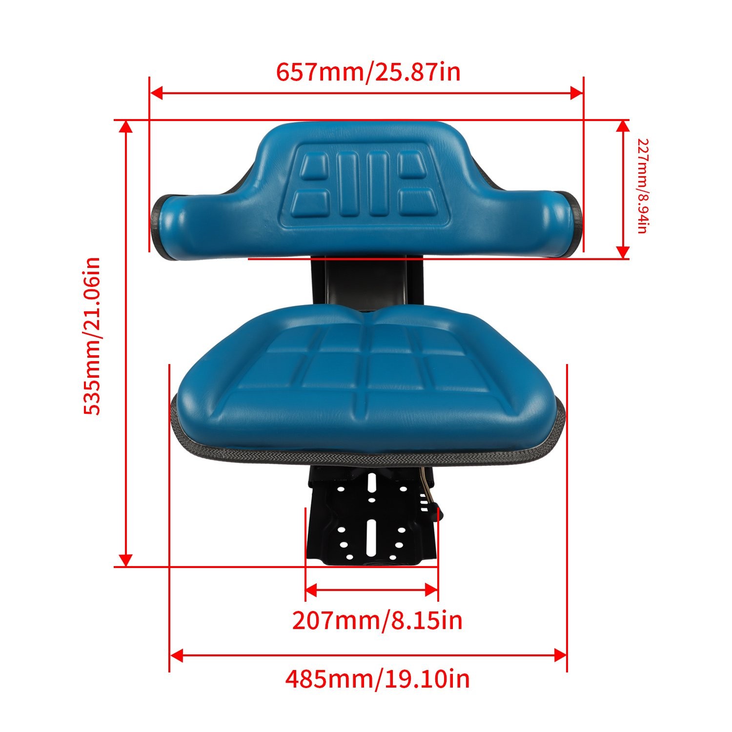 2000 2600 2610 3000 4000 3600 4600 3910 Blue Tractor Suspension Seat For Ford
