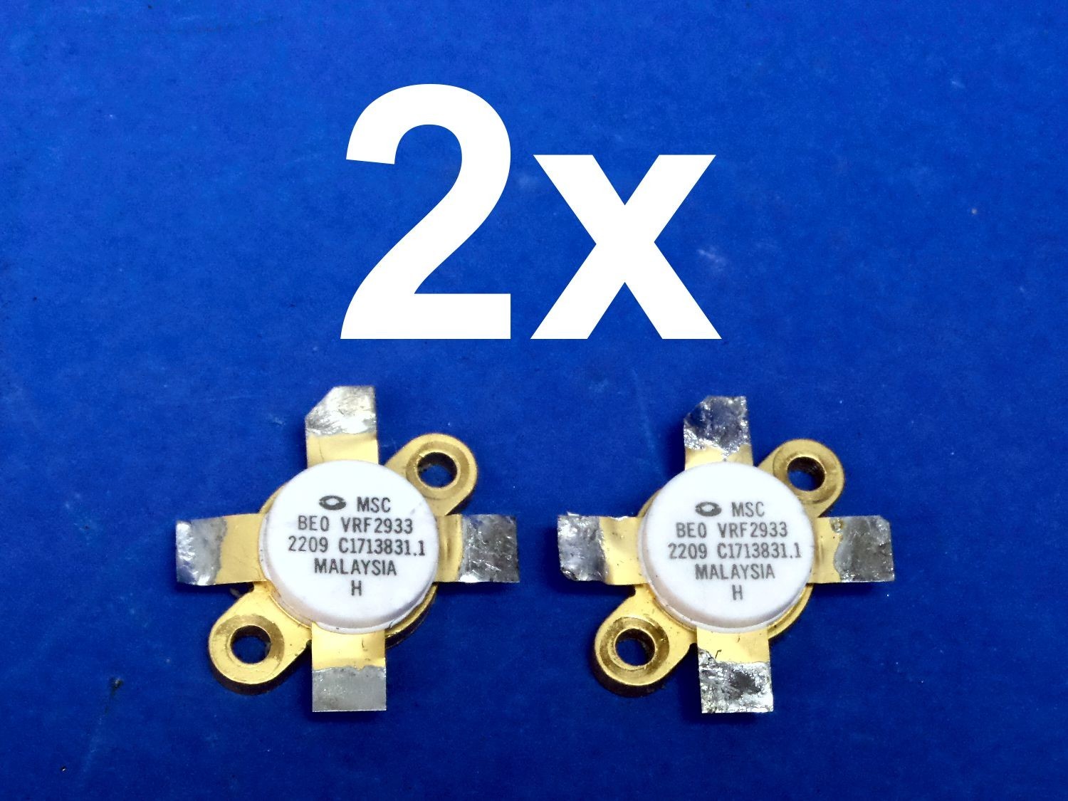 RF Mosfet 2x MSC VRF2933 lot of 2 tested & original (no china fake)