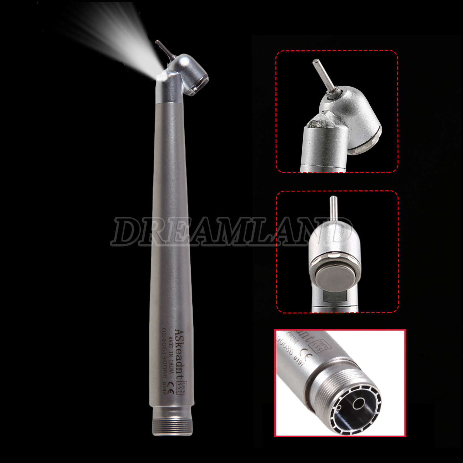 45° Surgical NSK PANA MAX Style Dental Pieza de mano alta velocidad 2Hole Borden