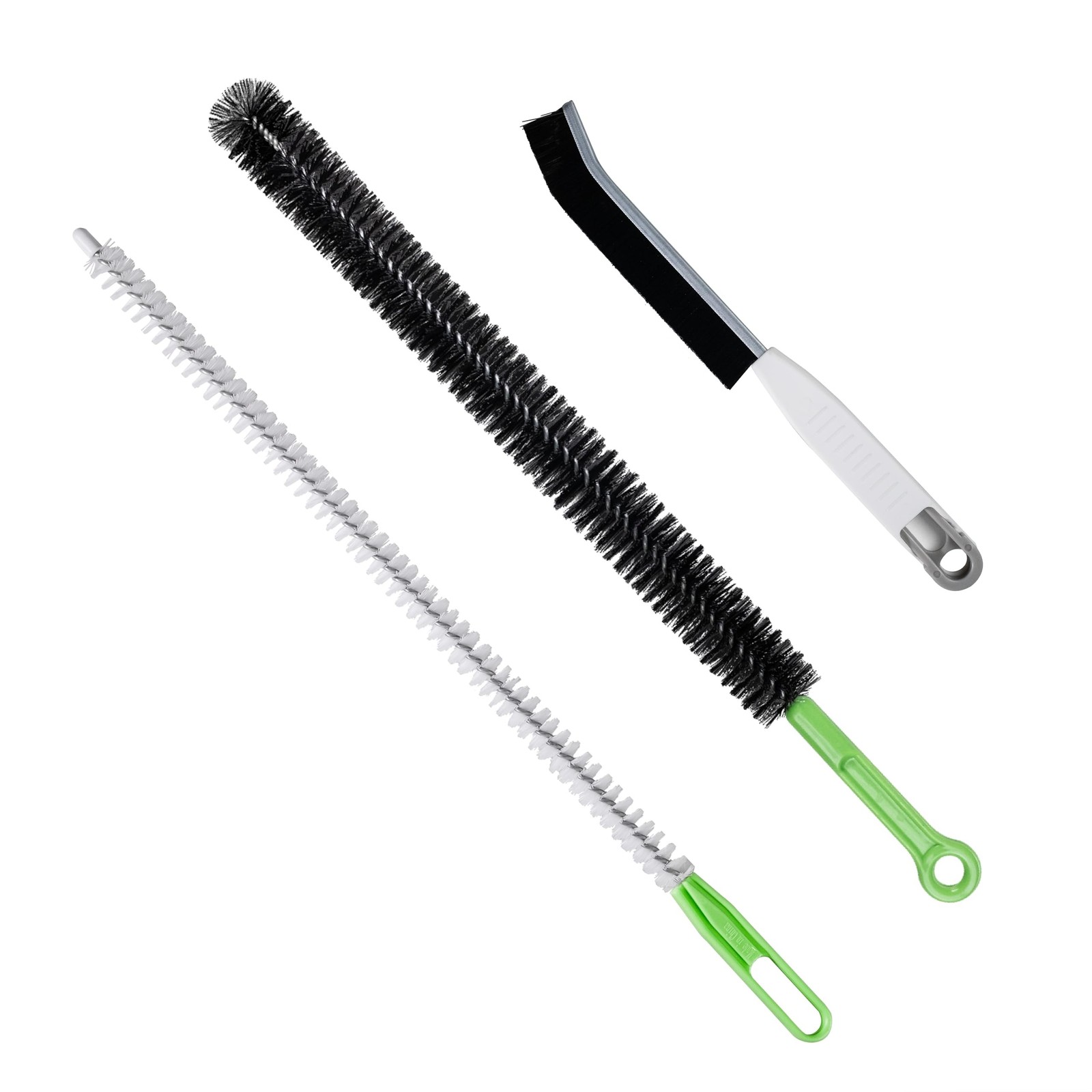 Upgraded Cleaning Brush Kit – 3-Piece Set, Flexible Drain Brush, Crevice Brus…