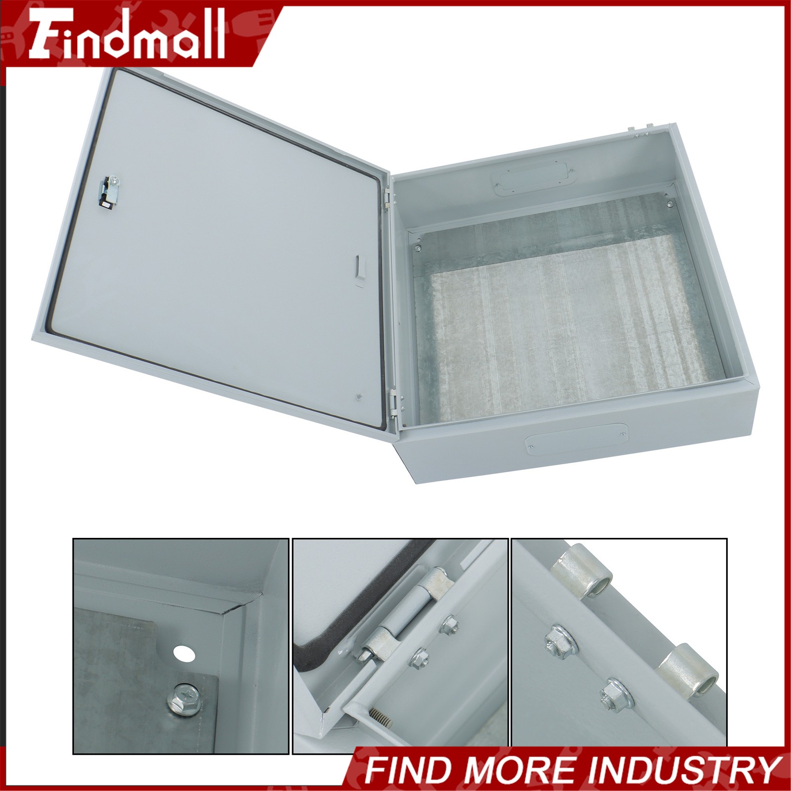Findmall Electrical Box 24 x 24 x 8” NEMA 4X Enclosure Waterproof Junction Box