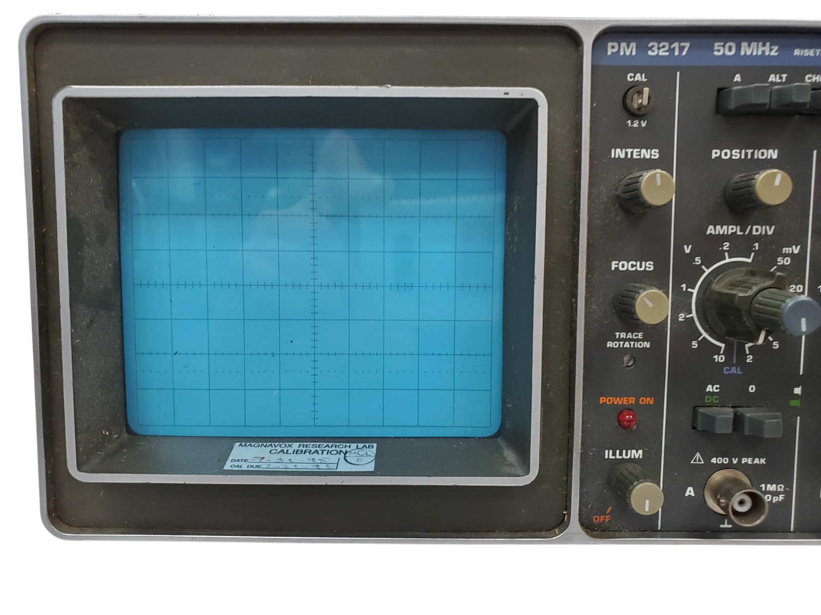 Philips PM 3217 50 MHz 2 Channel Analog Oscilloscope