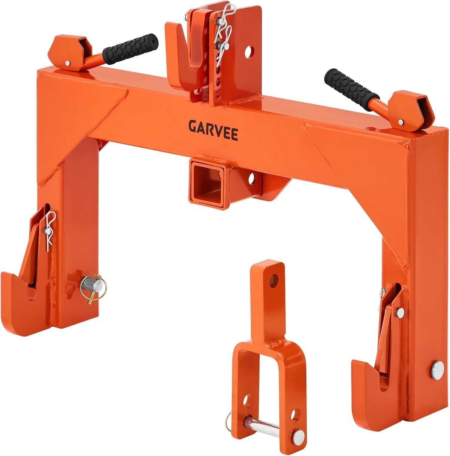 Category 1 3 Point Quick Hitch with 2in Receiver 3000lb Adjustable Tractor Hitch