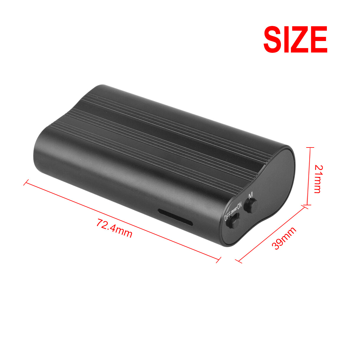 500 Hr 16GB Spy Digital Voice Activated Recorder Mini Audio Magnetic MP3 Player#