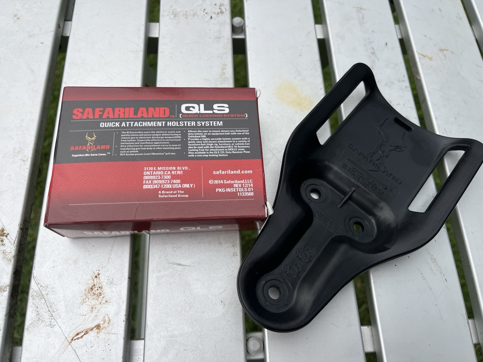 Safariland QLS Quick Locking System Kit Quick Kit1-2 w/ 2.25” Mid Ride Belt Loop