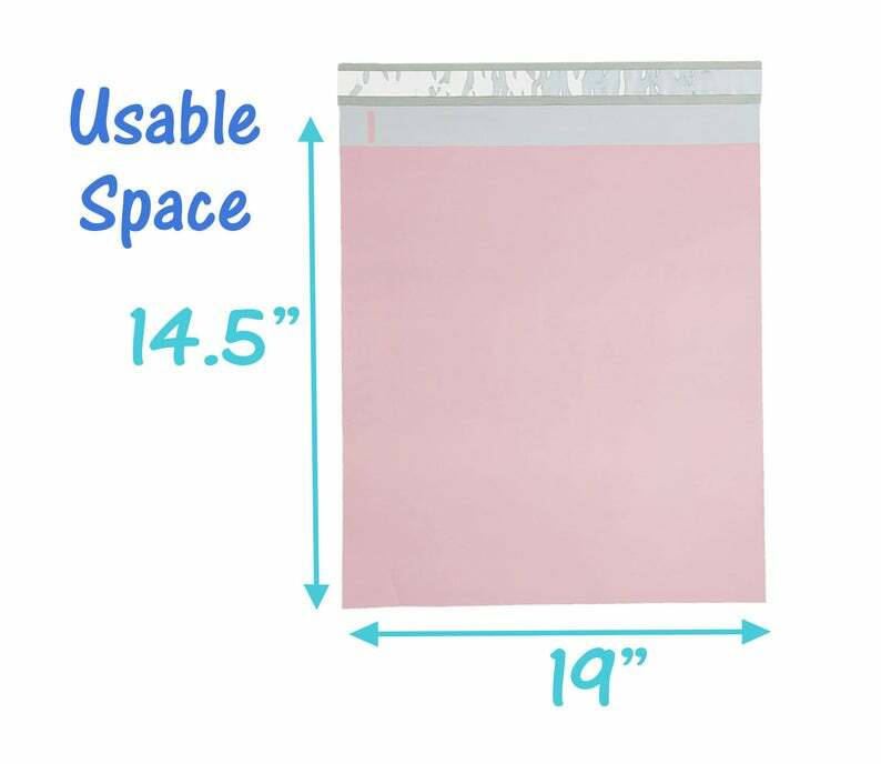 14.5×19 Poly Mailers, Hot Pink, Teal, Green, Blue, Yellow, Purple, & Pastel Pink