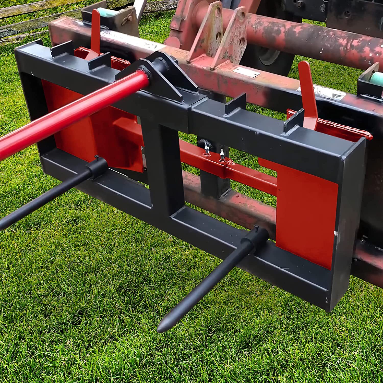 Skid Steer Quick Attach Conversion Adapter W/ Adjustable Cross Brace Universal