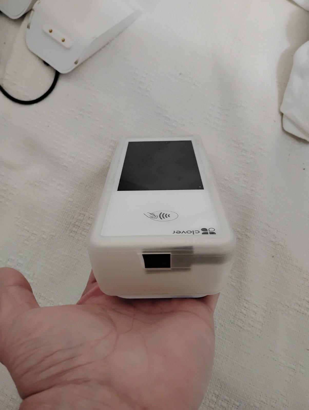 Clover Flex POS Credit Card Terminals Lot of 2 w/ Chargers & Charging Docks