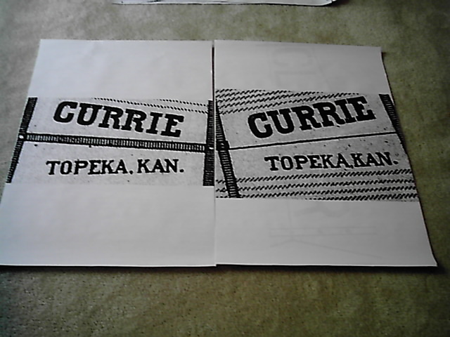 6ft or 8ft Currie Windmill Tail Vane Logo Layout for stencil