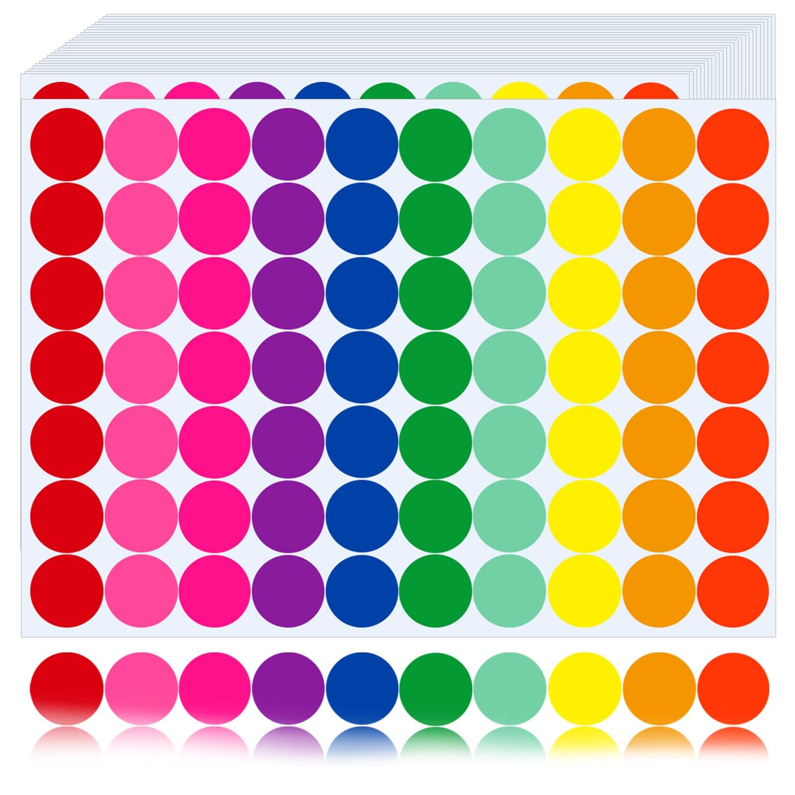 700 PCS Colored Dot Stickers 0.75 Inch Color Coding Labels Assorted Colors Decor