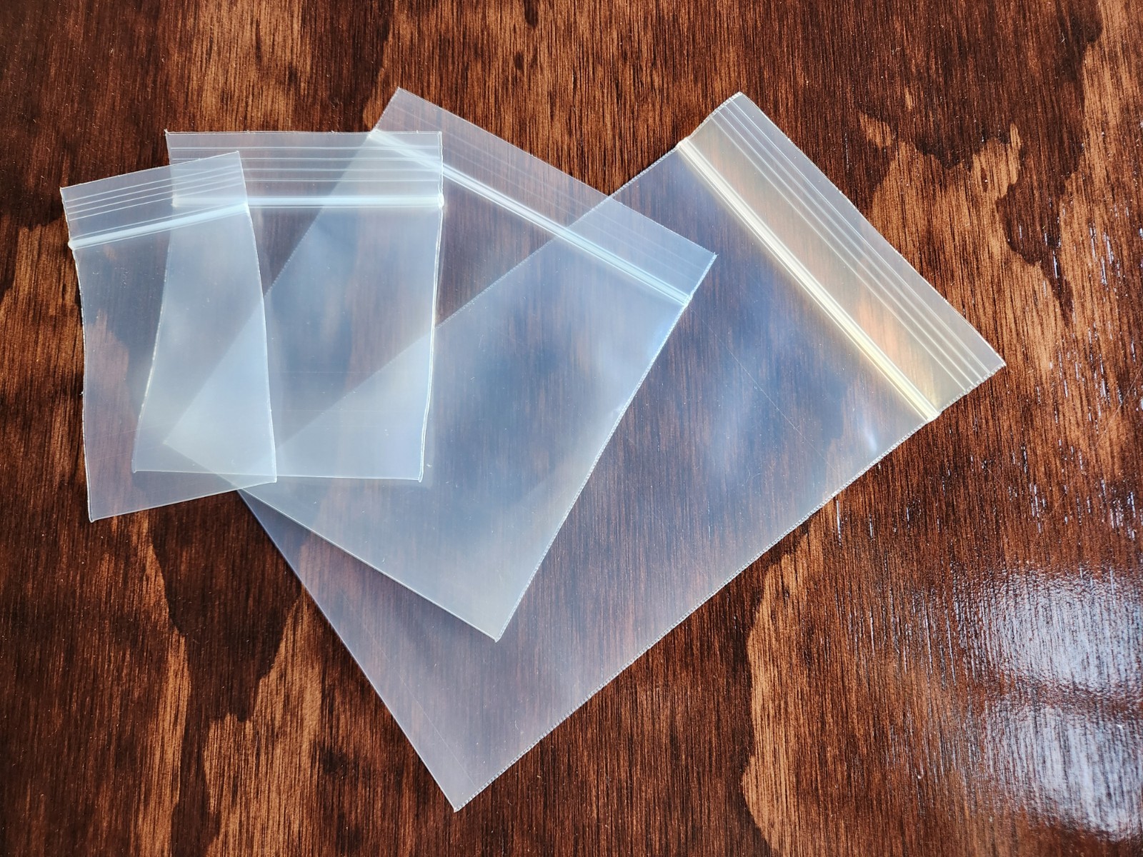 Clear Reclosable Zip Seal Top Lock 4Mil Heavy Duty Bags Plastic 4 Mil Baggies