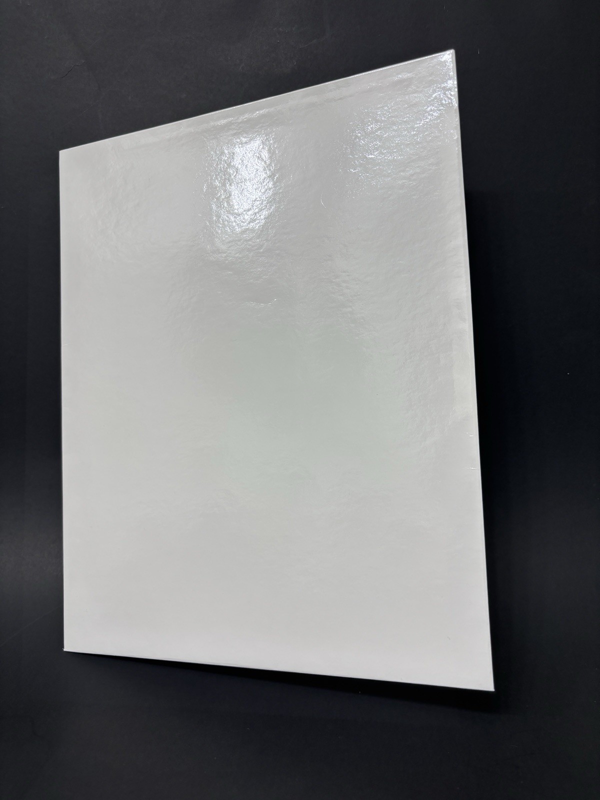 Oxford White Laminated Twin Pocket Folders – Letter – 8.50″ X 11″ – 23 Folders